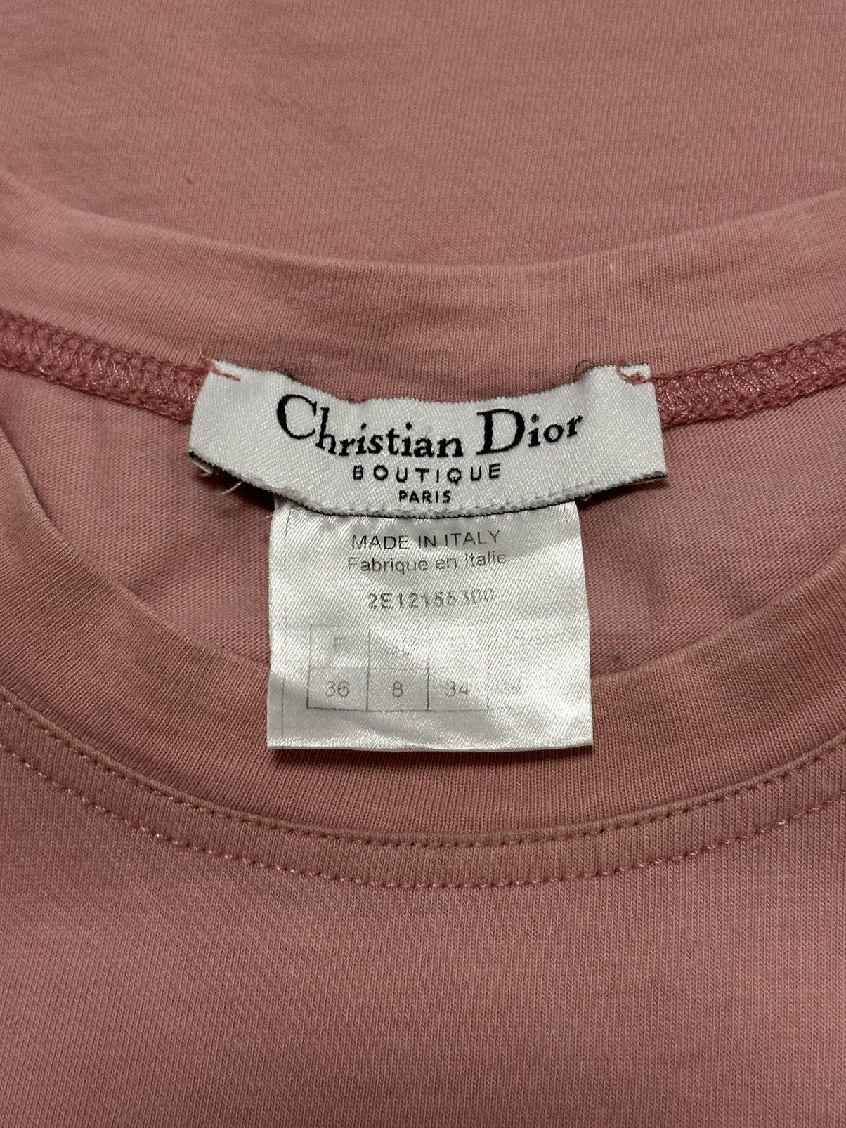Dior CHRISTIAN DIOR Spring Summer 2002 "J'ADORE DIOR" Tank Top Size XS / US 0-2 / IT 36-38 - 7 Thumbnail