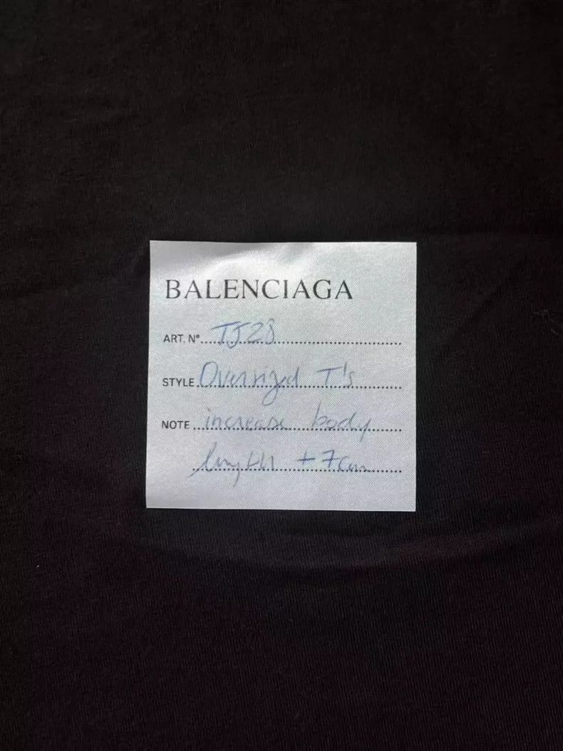 Balenciaga Balenciaga Solid Logo Label Short Sleeve Tee Size US M / EU 48-50 / 2 - 3 Thumbnail