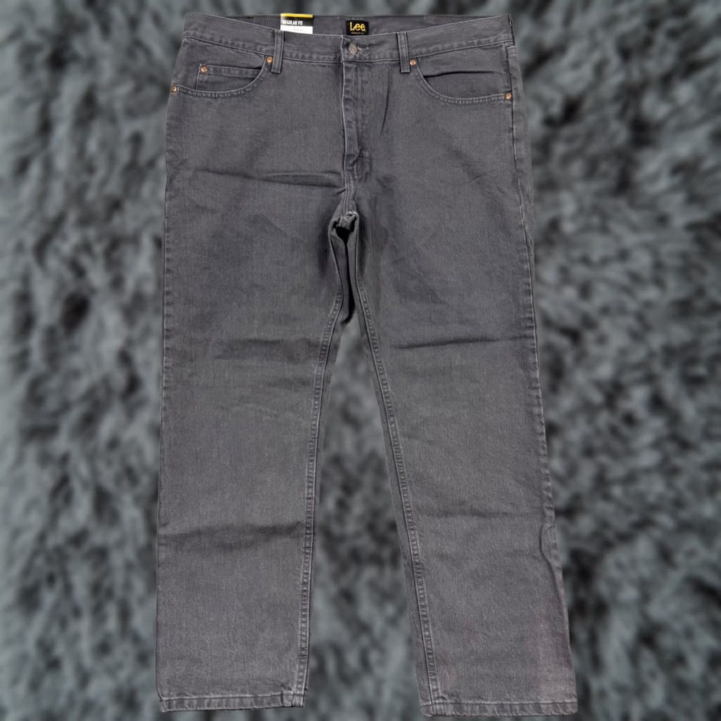 Lee VINTAGE Lee Jeans Mens 38x32 Charcoal Cowboy Cut Regular Fit Straight Leg Cotton NWT Size US 40 / EU 56 - 1 Thumbnail