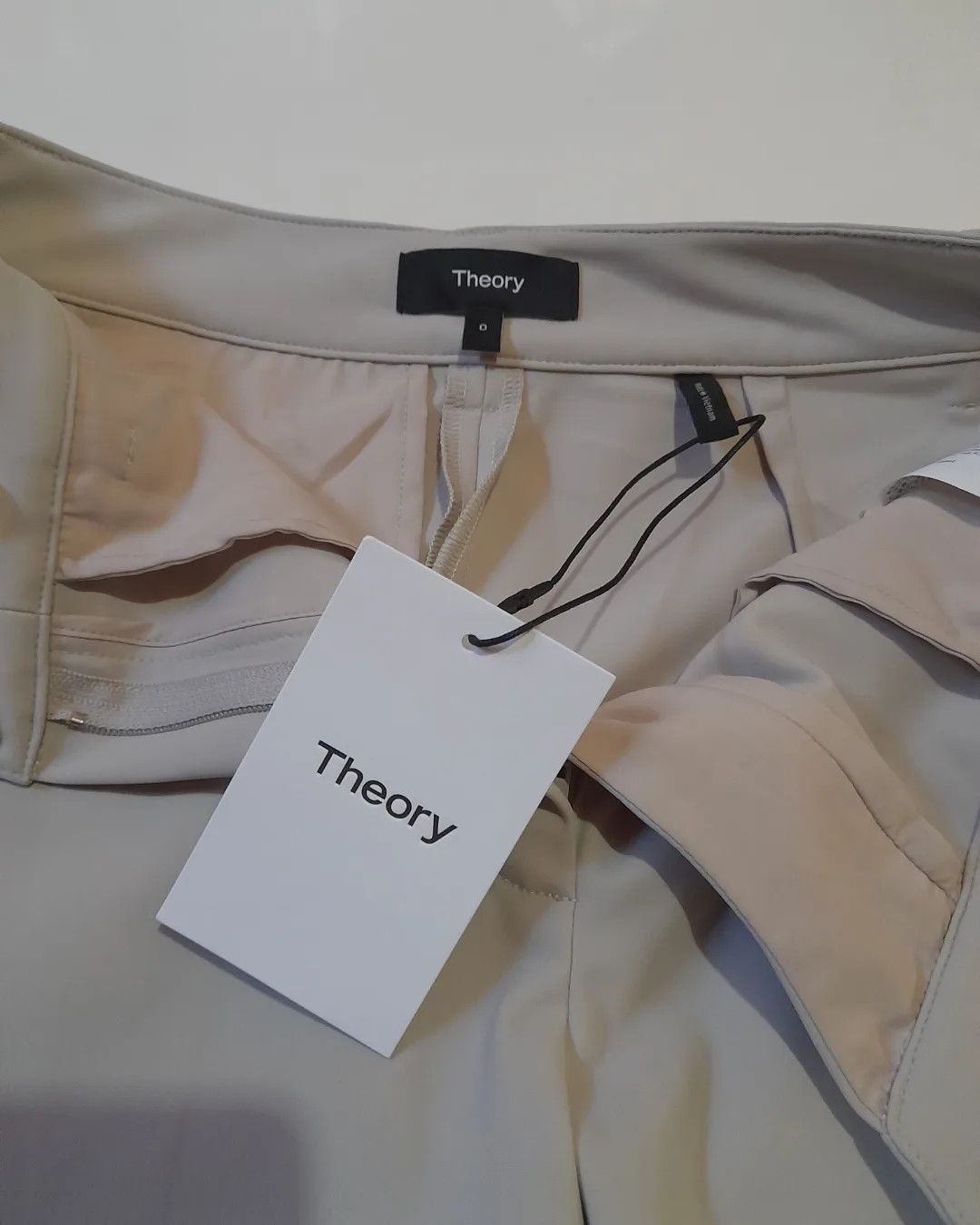 Theory Theory Terena High Waist Pant In Putty Size 23" - 2 Thumbnail