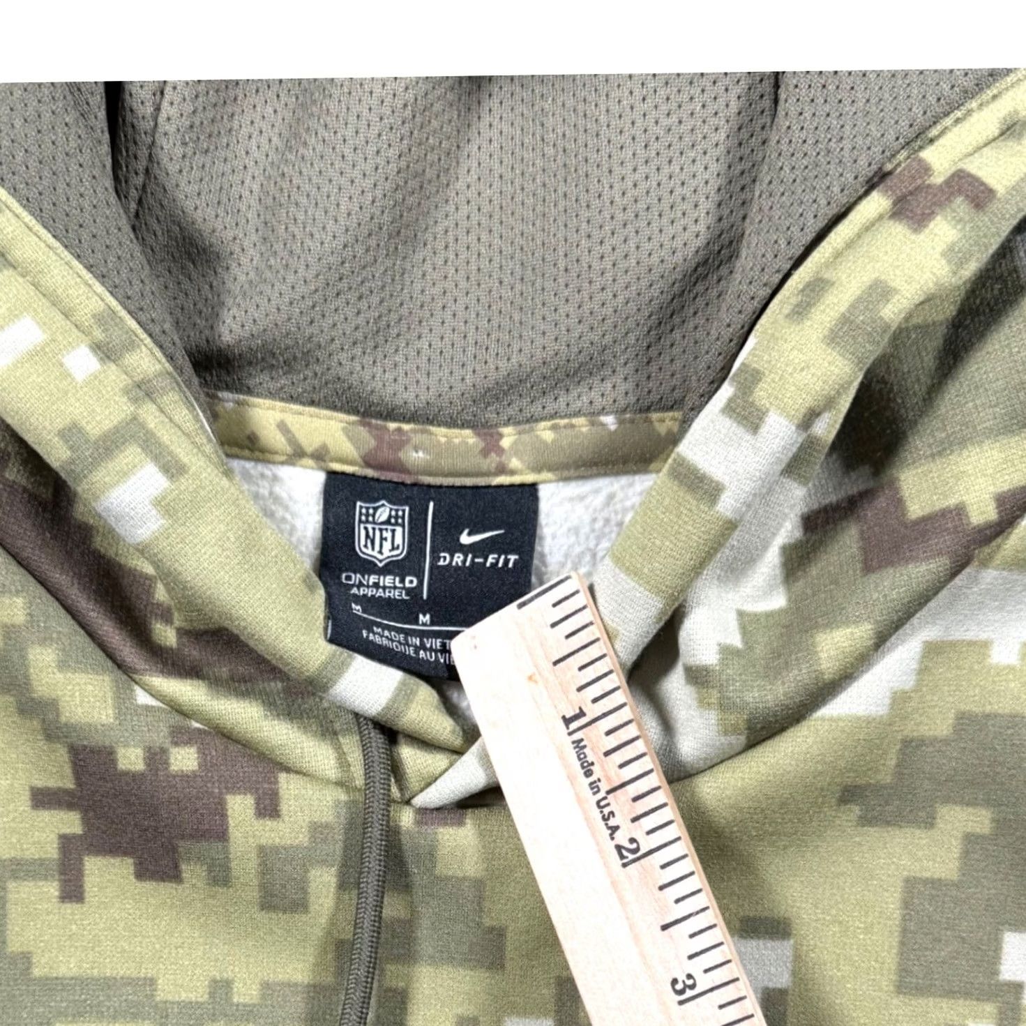 Nike Nike Carolina Panthers NFL Salute to Service Digital Camo On Field Hoodie M Mens Camouflage Football Urban Athleisure Size US M / EU 48-50 / 2 - 6 Thumbnail