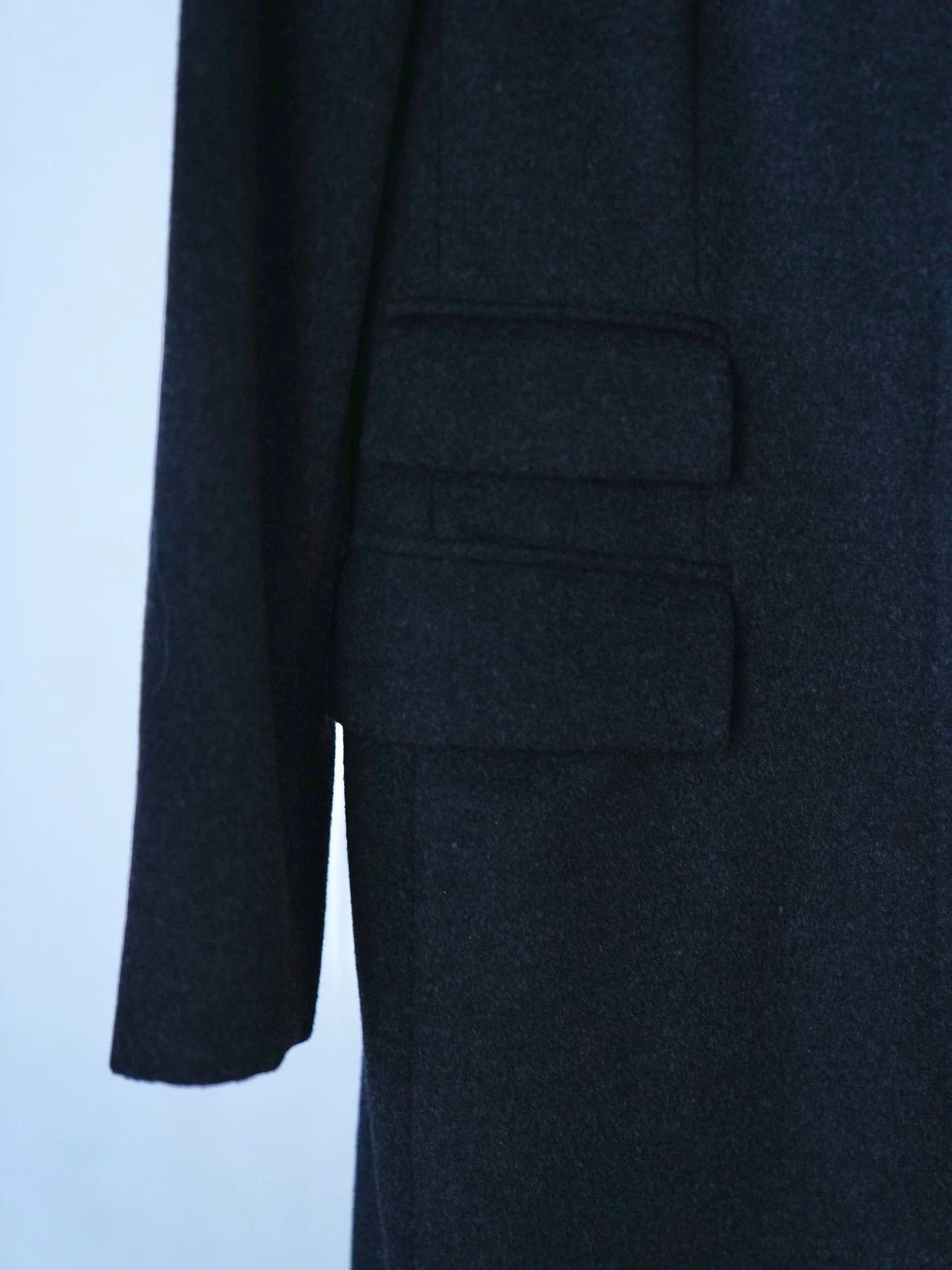 Gucci Gucci Charcoal Gray Handstitched WoolCashmere Coat Size XS / US 0-2 / IT 36-38 - 2 Thumbnail