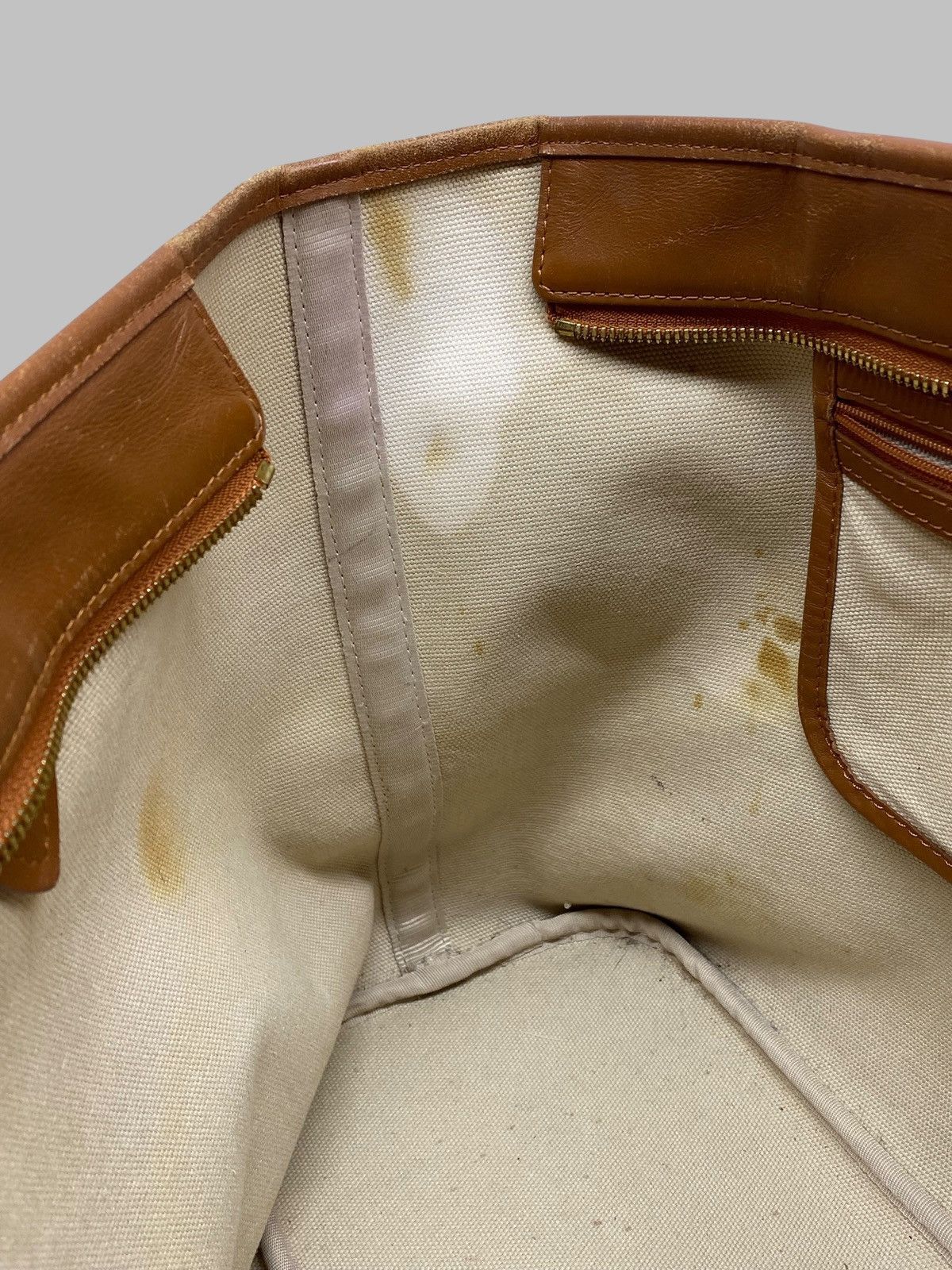 MCM MCM Visetos Tote Bag Cognac Brown Monogram Leather Bag Size ONE SIZE - 18 Thumbnail