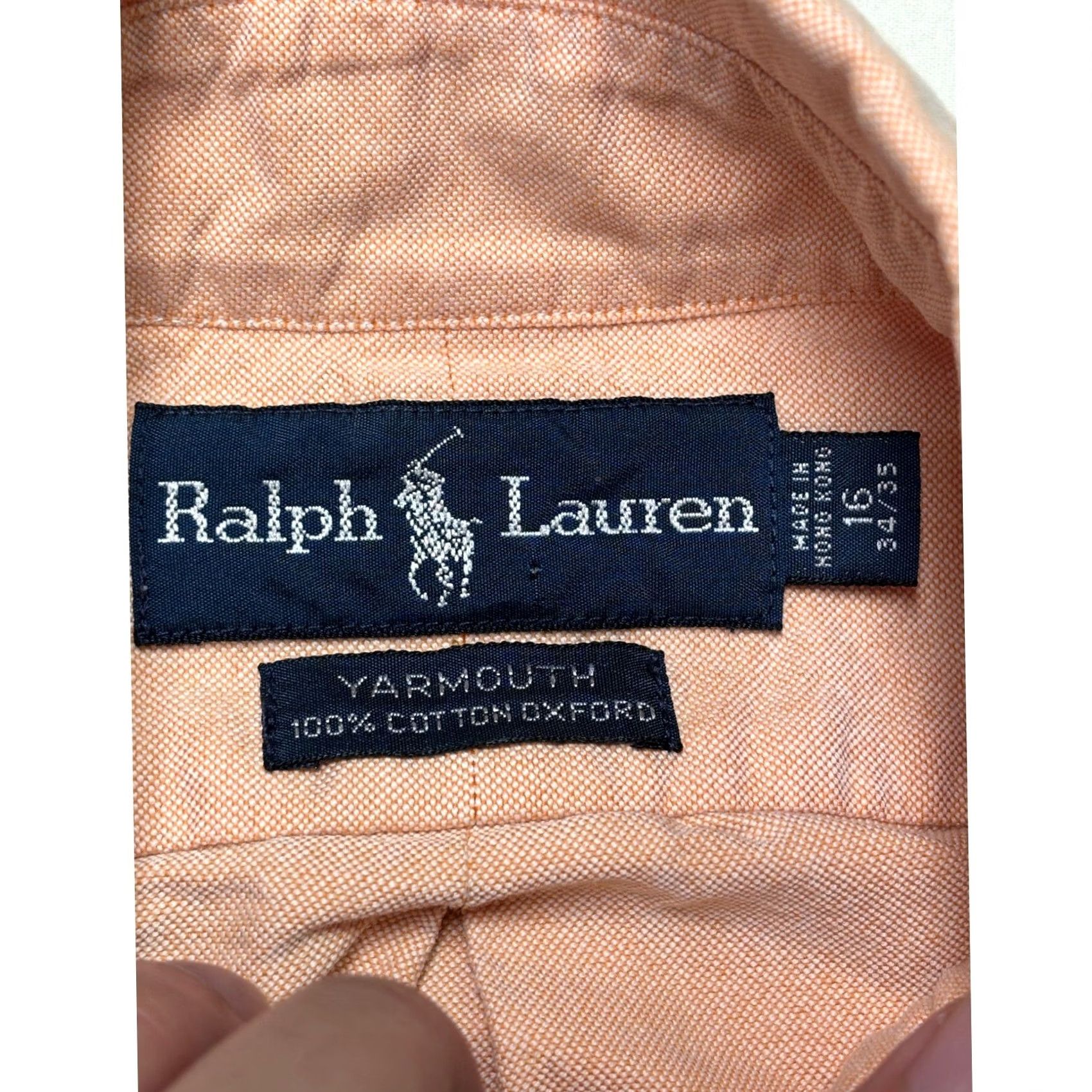 Polo Ralph Lauren Polo Ralph Lauren Shirt Mens L Pink 100% Cotton Button-Down Oxford Long Sleeve Vintage-Style Yarmouth Embroidered Pony Chest 50 in Chest Size US L / EU 52-54 / 3 - 4 Thumbnail