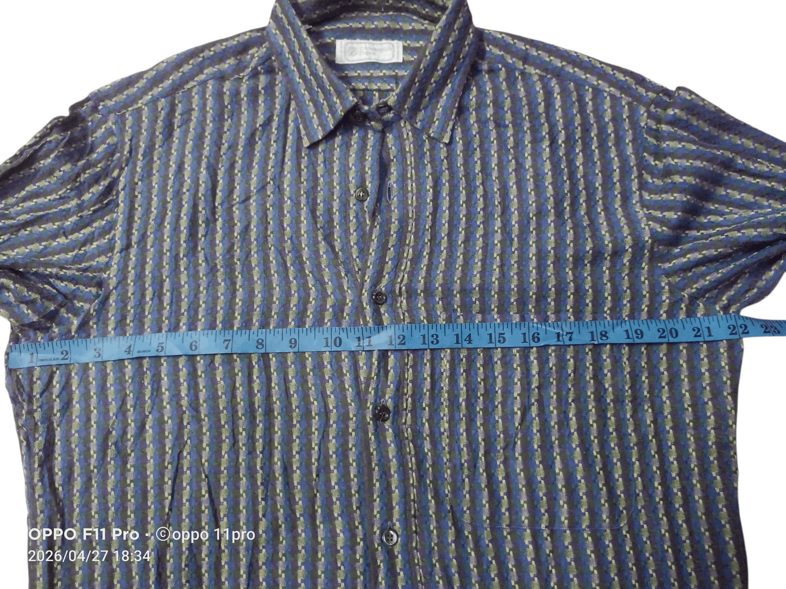 Ermenegildo Zegna 💥Vintage Ermenegildo Zegna Men Button Up 💥 Size US L / EU 52-54 / 3 - 7 Thumbnail