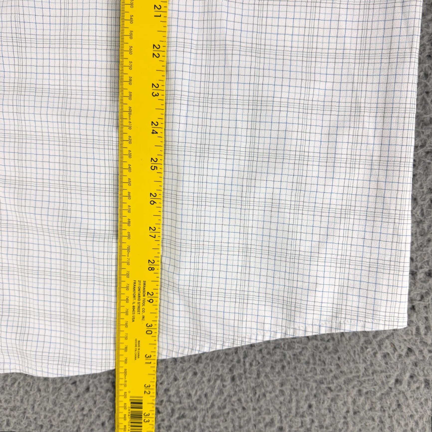 Mizzen+Main Mizzen+Main Leeward Button-Up Shirt Mens XXL White Baja Plaid Trim Fit LS Shirt Size US XXL / EU 58 / 5 - 6 Thumbnail