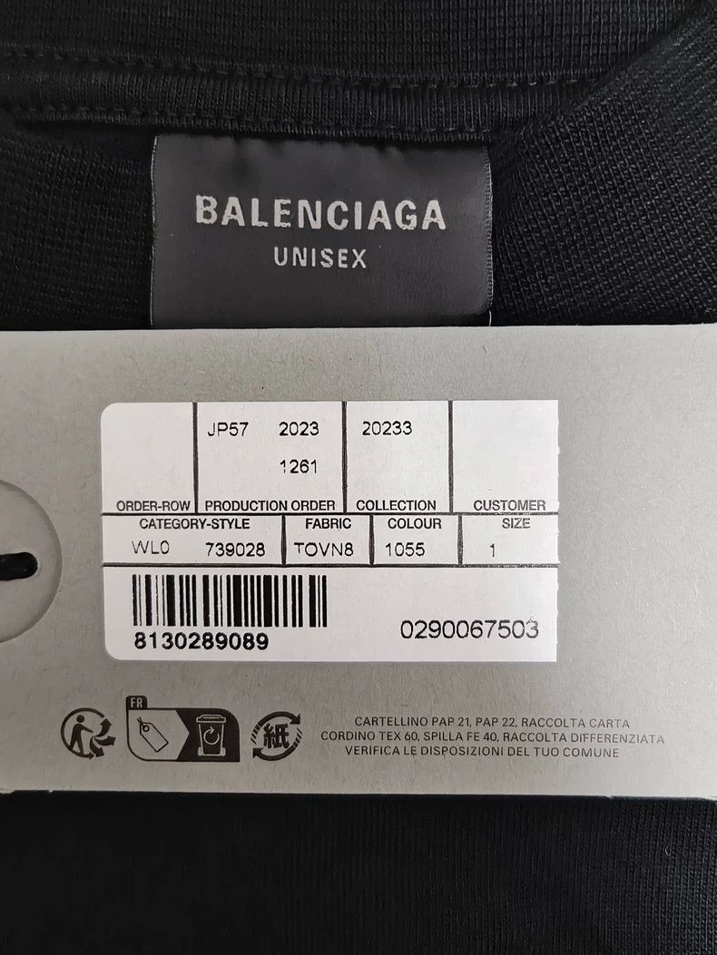 Balenciaga Balenciaga 23fw mud dyed Bitcoin distressed short sleeved T Size US S / EU 44-46 / 1 - 5 Thumbnail