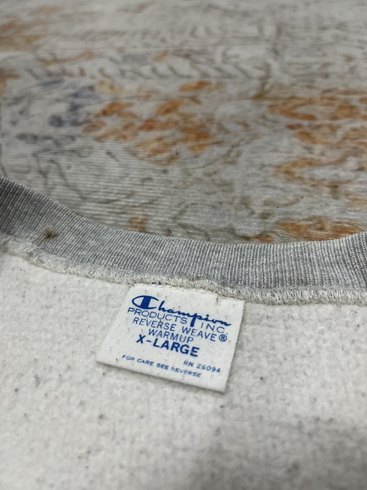 Champion Vintage Champion Reverse Weave Grey Sweatshirt Size US XL / EU 56 / 4 - 4 Thumbnail