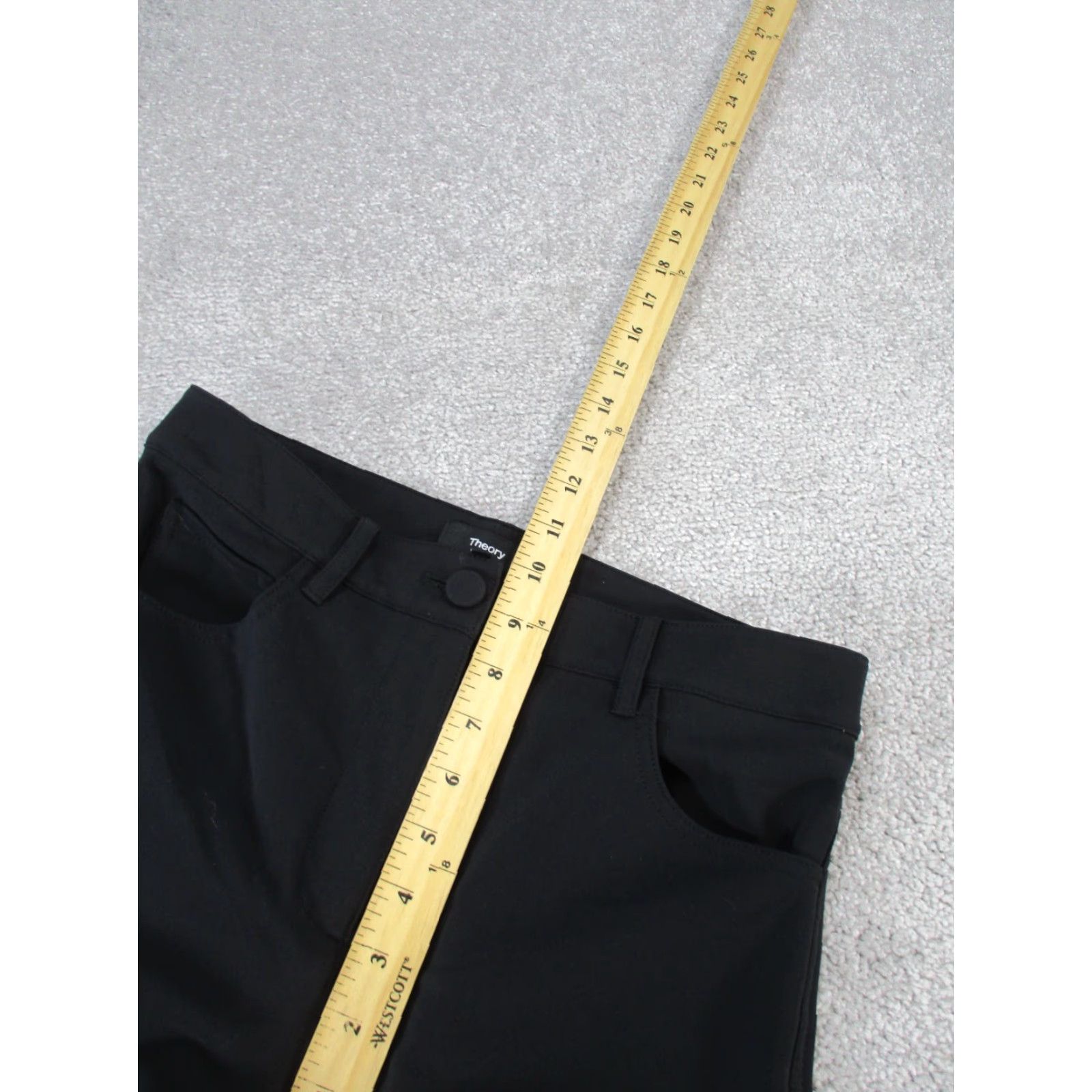 Theory THEORY Womens Pants 2 Five Pocket Treeca K Black Slim Fit Dress Pants Size 26" / US 2 / IT 38 - 6 Thumbnail