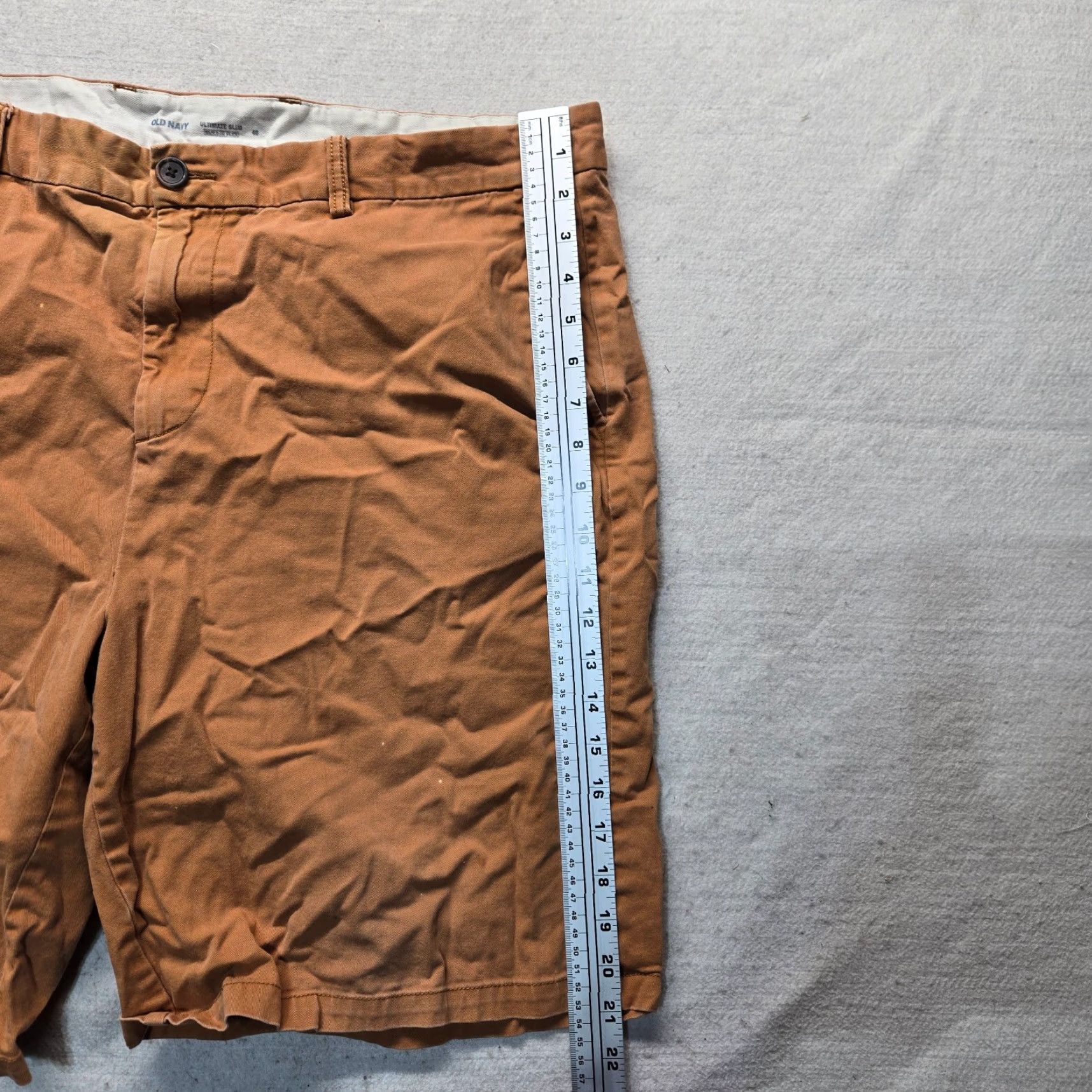 Old Navy Old Navy Shorts Chino Brown Orange Ultimate Slim Flex Tech Golf Adult Men's 40 Size US 40 / EU 56 - 4 Thumbnail
