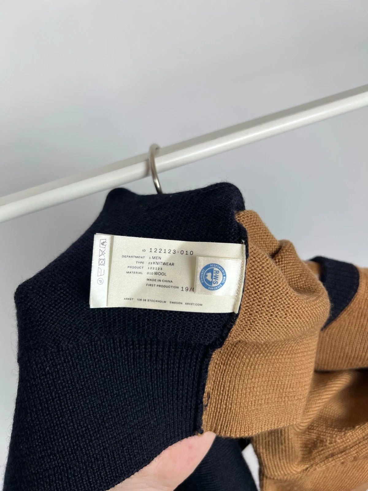 Arket Arket Knitwear Colour Block Wool Jumper Sweater Crew Neck Size US M / EU 48-50 / 2 - 6 Thumbnail