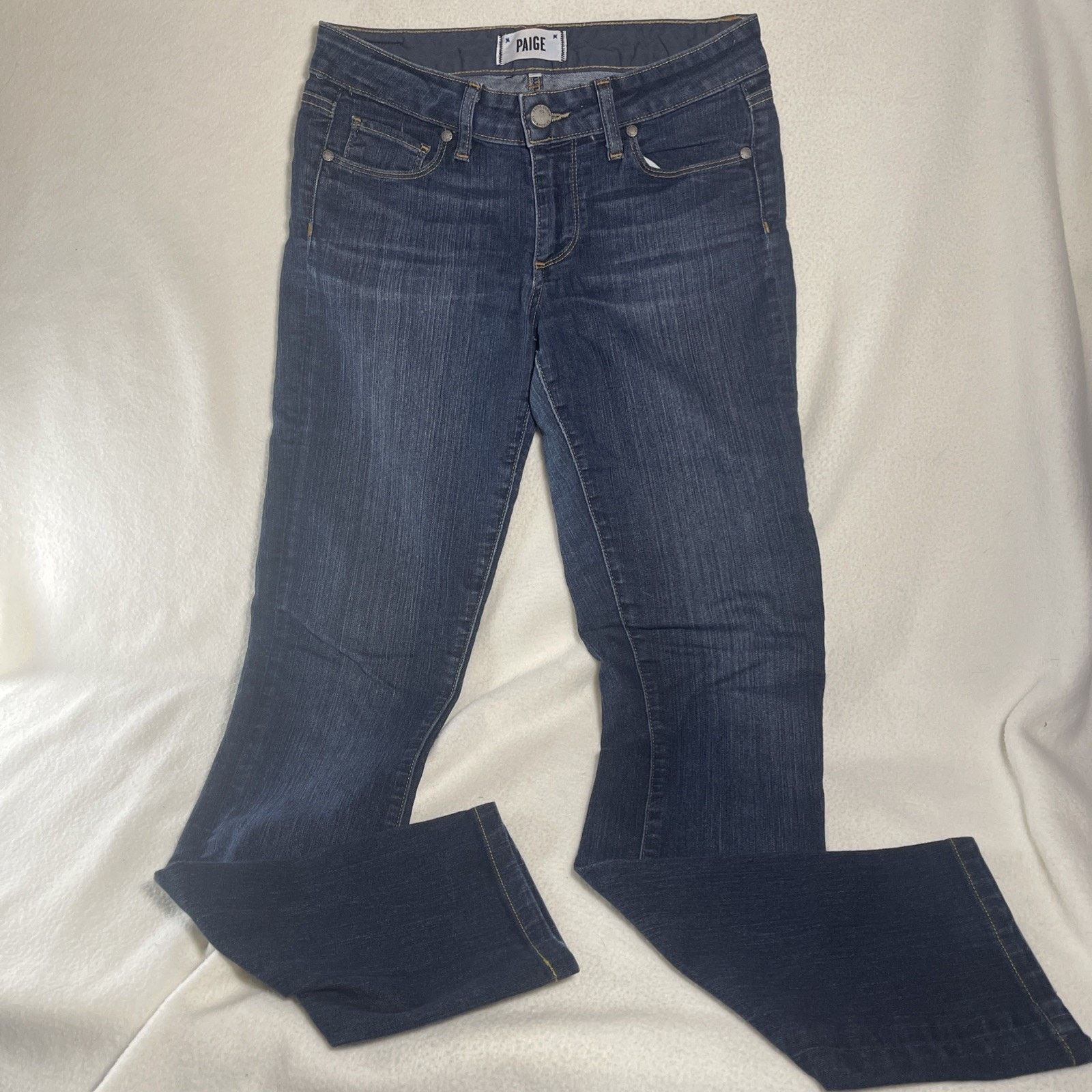 Paige Paige Jeans Women's 27 Skyline Straight Dark Wash Denim Size 27" / US 4 / IT 40 - 1 Thumbnail