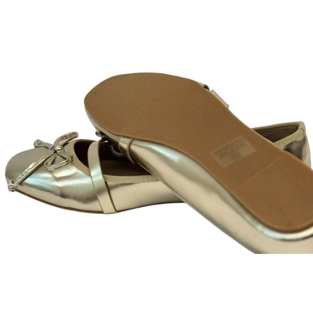 Other CHASE + CHLOE / Fergie-1/ Metallic Gold Ballet / Flats / Wit Size US 10 / IT 40 - 6 Thumbnail