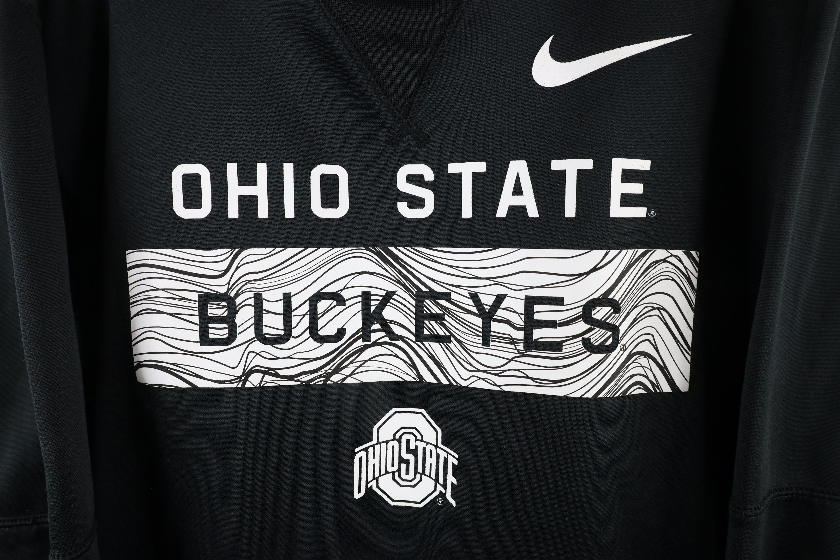 Nike × Vintage Nike Ohio State University Buckeyes Hoodie Sweatshirt Black Size US L / EU 52-54 / 3 - 4 Thumbnail