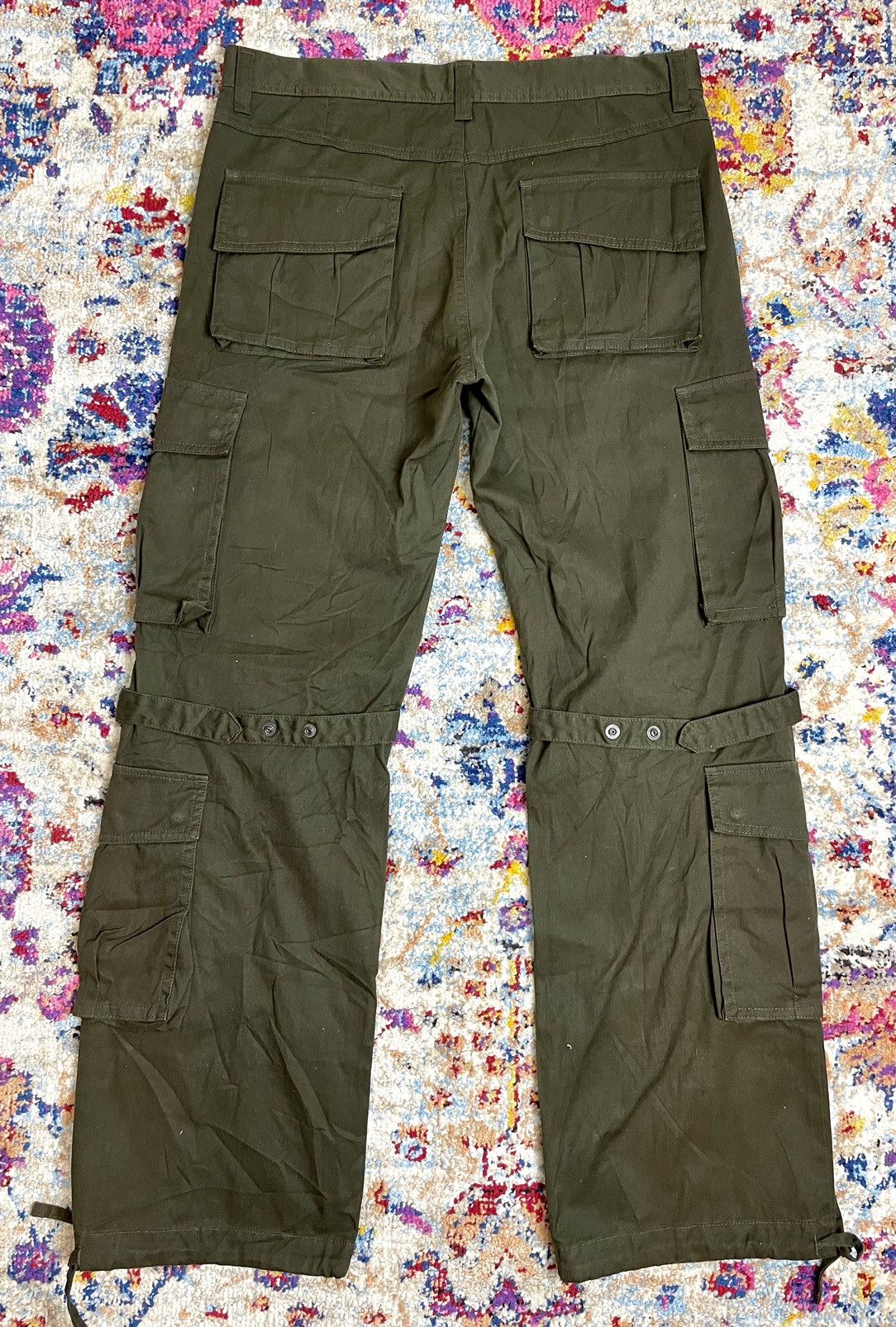 Japanese Brand Childeric IV version 4 Bondage Strap Multipocket Cargo Pants Size US 34 / EU 50 - 3 Thumbnail