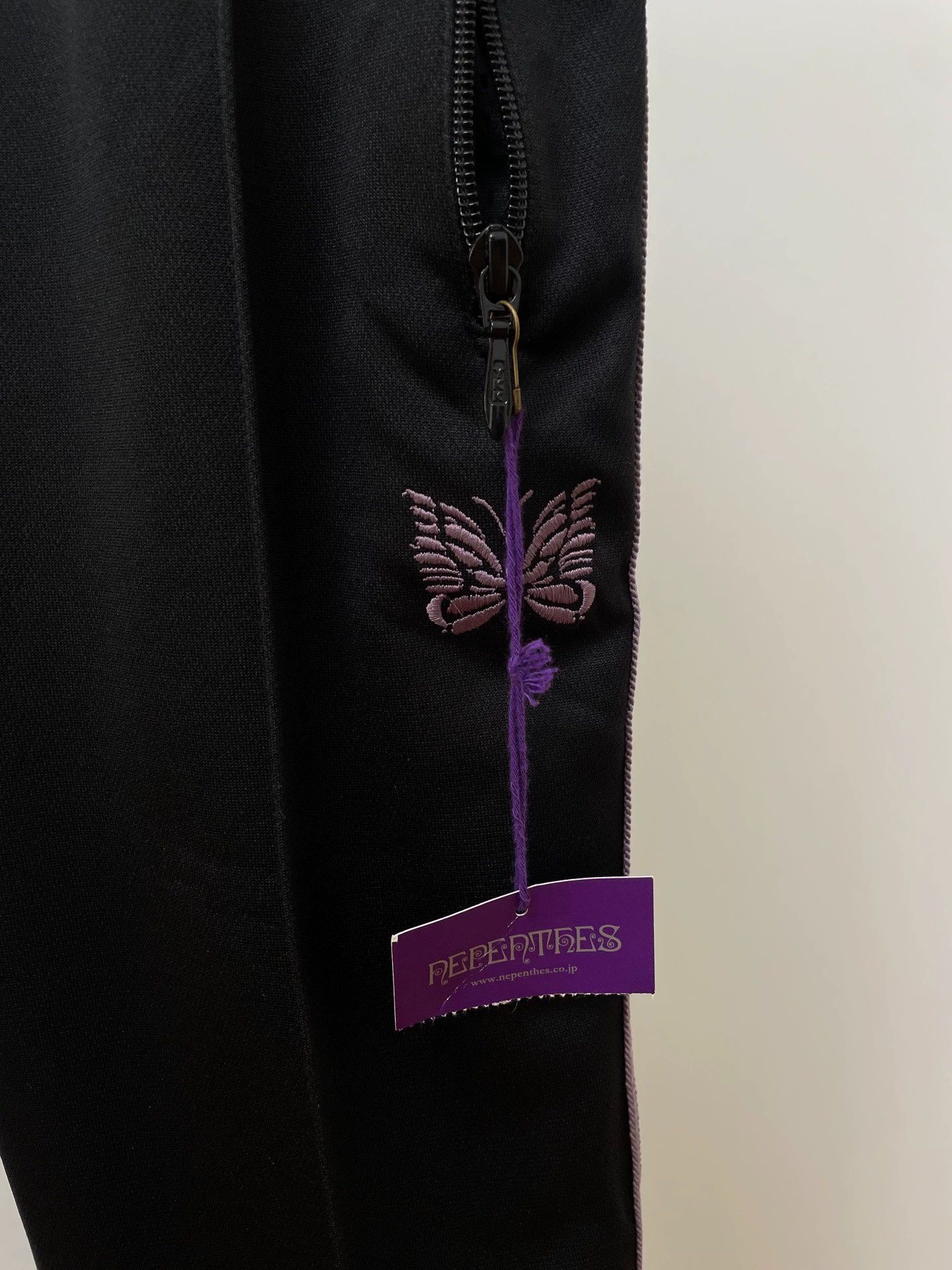 Needles Needles Bicolor Butterfly Narrow Track Pants S Size 26" / US 2 / IT 38 - 3 Thumbnail