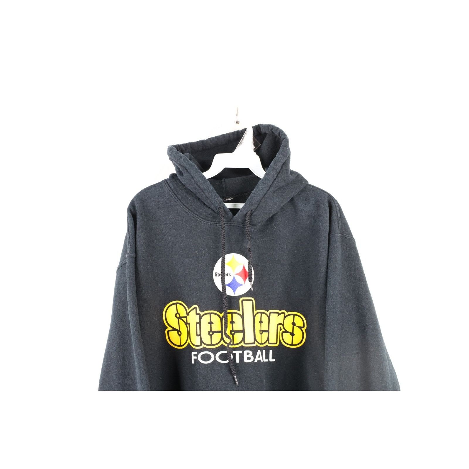 Vintage Vintage Faded Spell Out Pittsburgh Steelers Football Hoodie Size US M / EU 48-50 / 2 - 2 Thumbnail
