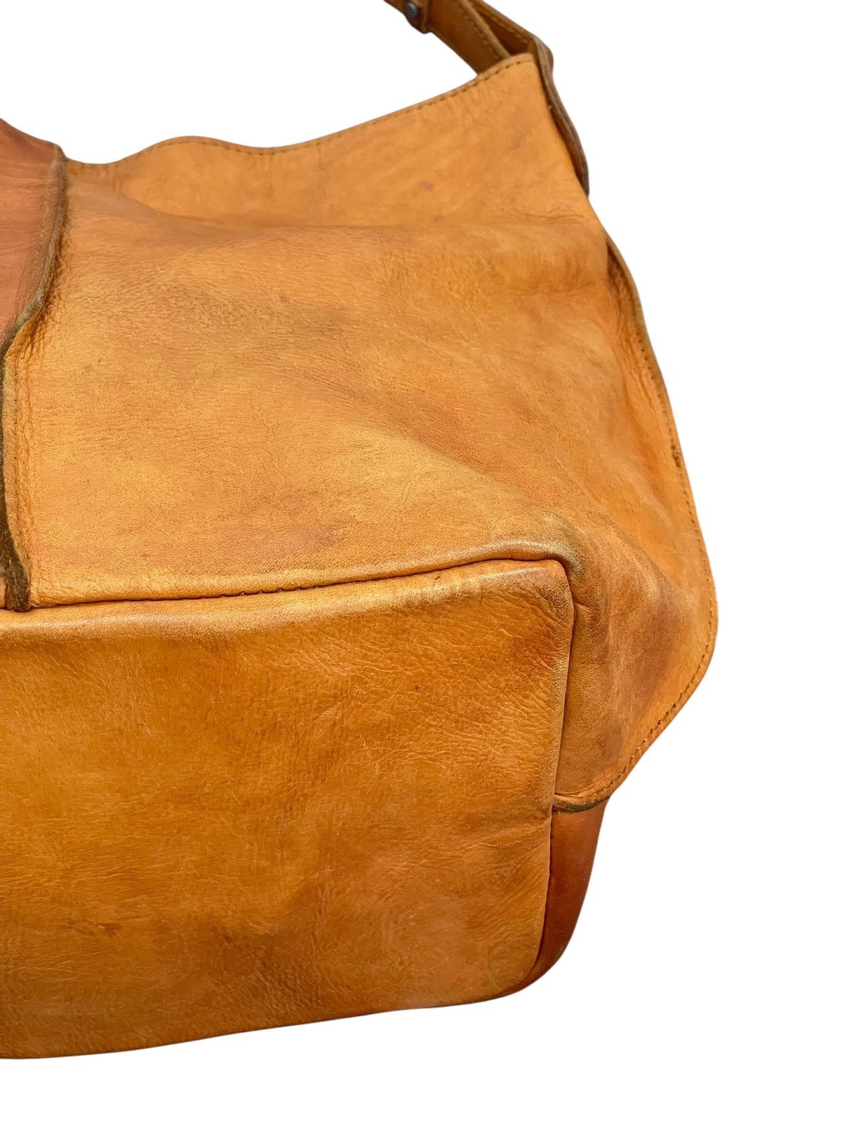 Leather Full Leather Patina Unknown Handmade Shoulder Bag 7🟩 Size ONE SIZE - 8 Thumbnail