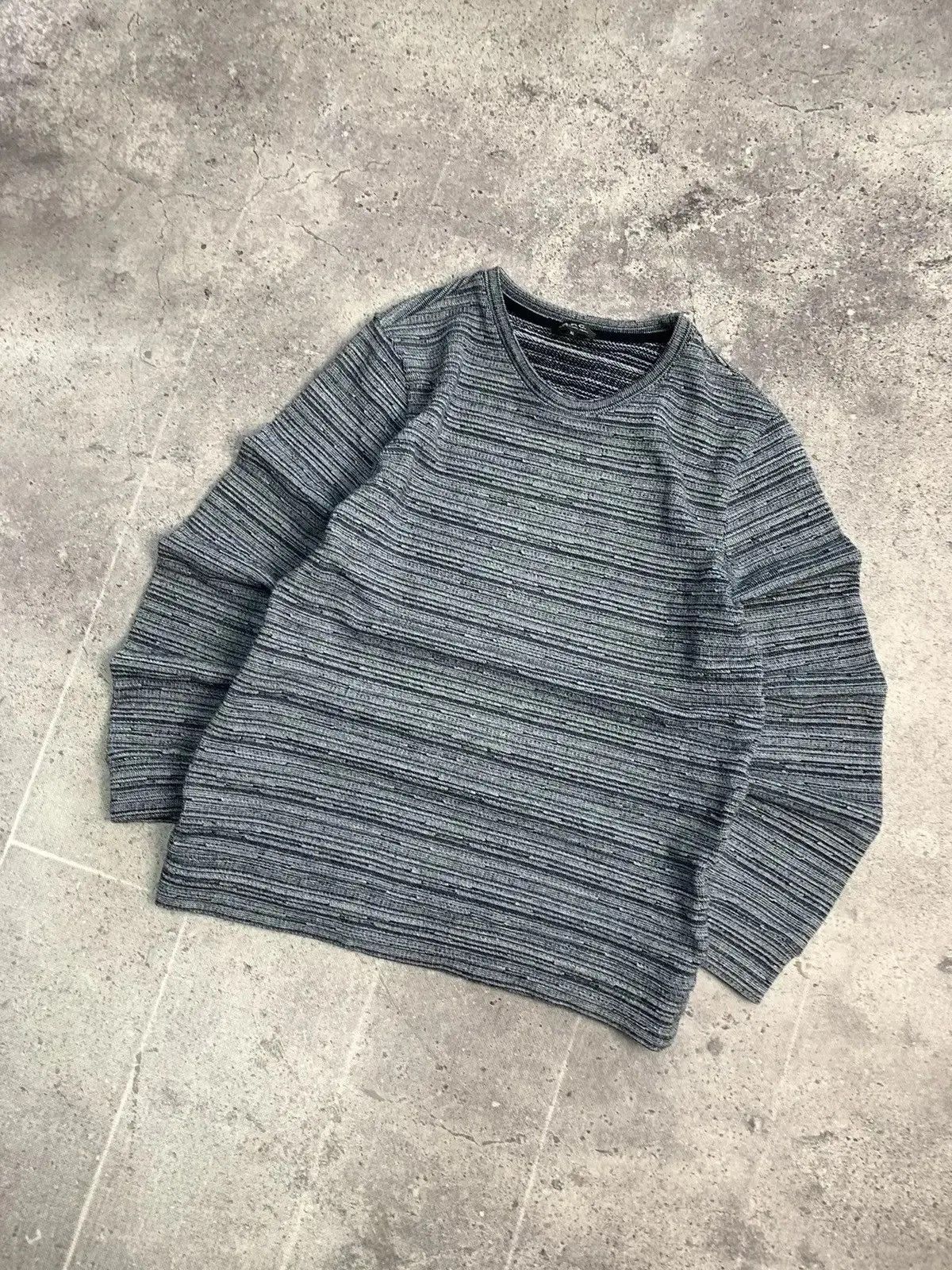 Japanese Brand × Vintage Vintage Y2K A.P.C gothic Distressed Faded Effect sweater Size US XL / EU 56 / 4 - 10 Thumbnail