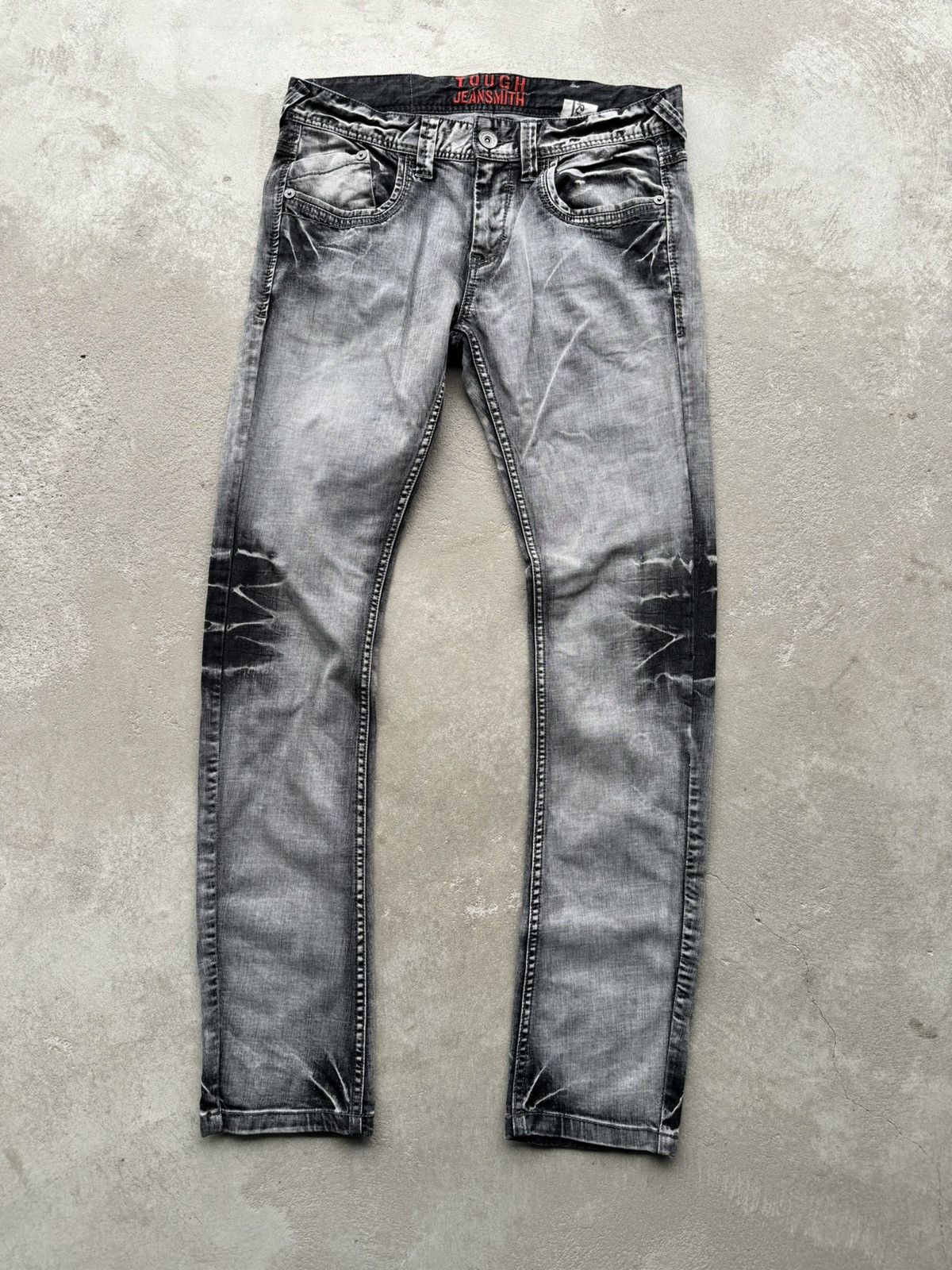 image of Archival Clothing x Avant Garde Tough Jeansmith Avant Garde Opium Pants Drip in Ash, Men's (Size 34