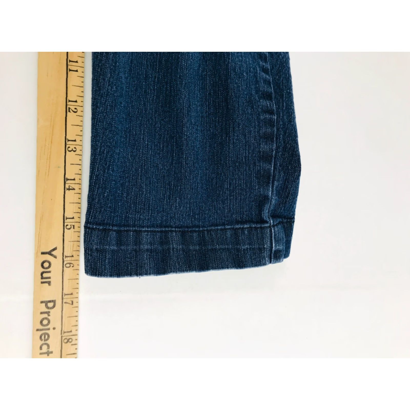 Vintage St. John's Bay Jeans Women 4P Petite Denim Capri Crop Straight Leg Low Rise Jeans Capris Size 27" / US 4 / IT 40 - 5 Thumbnail