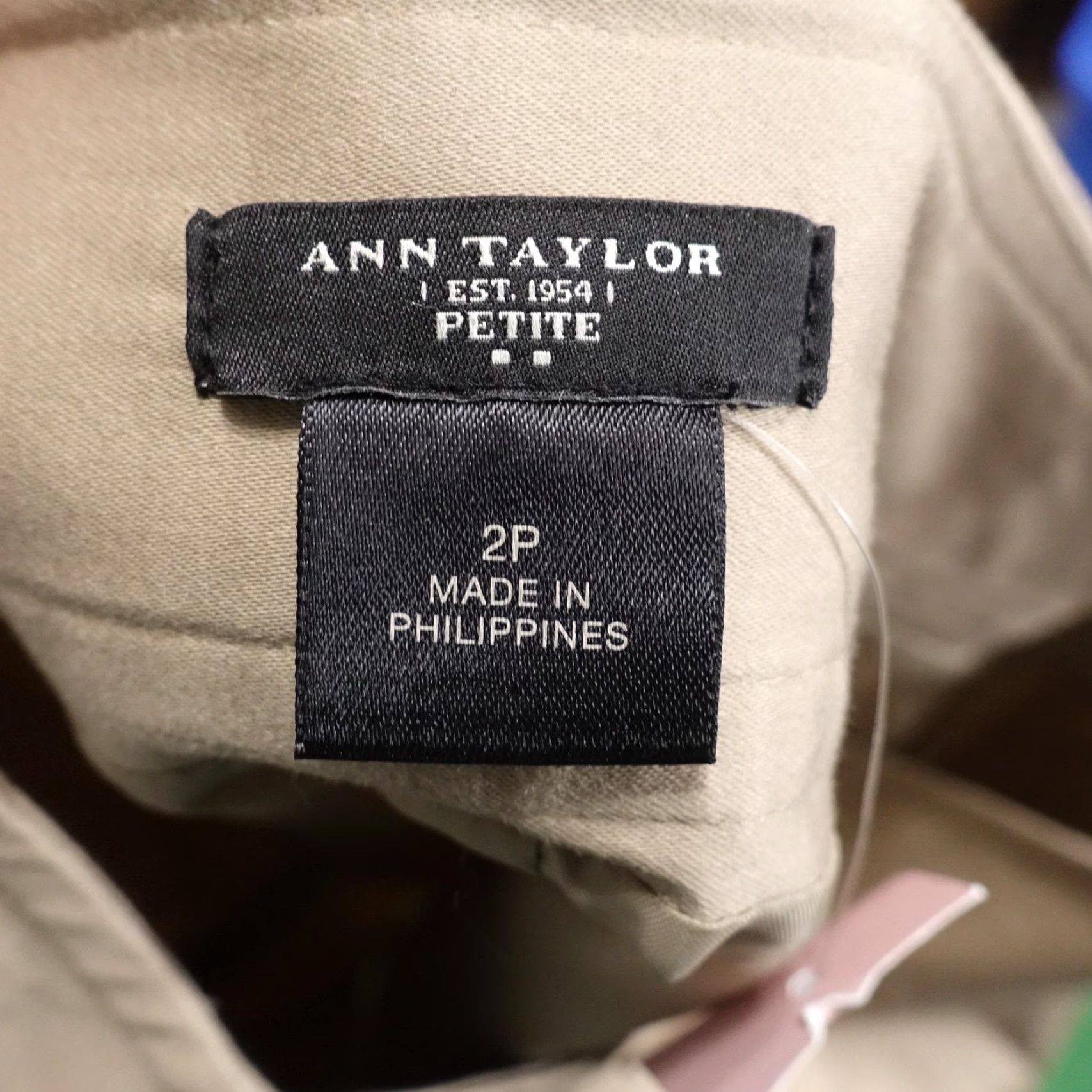 Ann Taylor Ann Taylor Skirt Womens 2P Beige Straight Pencil Lined Twill Stretch Work Size 26" / US 2 / IT 38 - 5 Thumbnail
