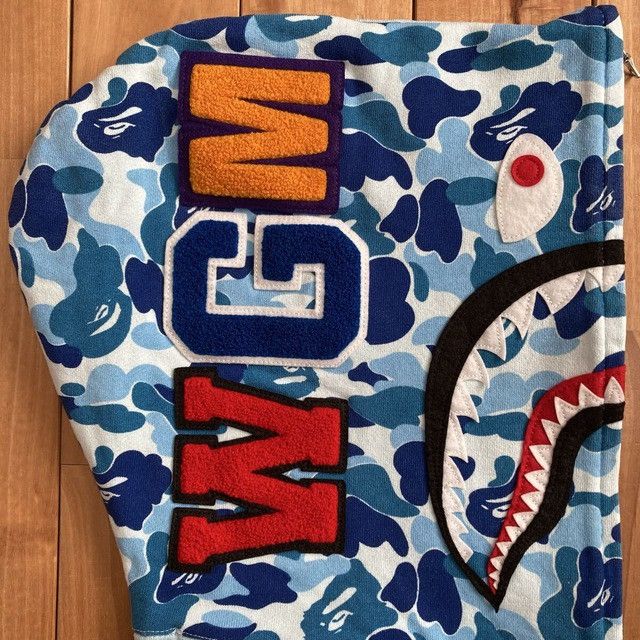 Bape BAPE ABC CAMO Blue Shark Full Zip Hoodie a bathing ape Size US M / EU 48-50 / 2 - 5 Thumbnail