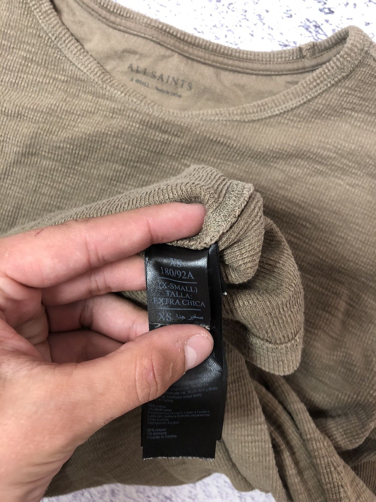 Allsaints Men’s sweater Allsaints size Xs rare casual ykk drill y2k Size US XS / EU 42 / 0 - 3 Thumbnail