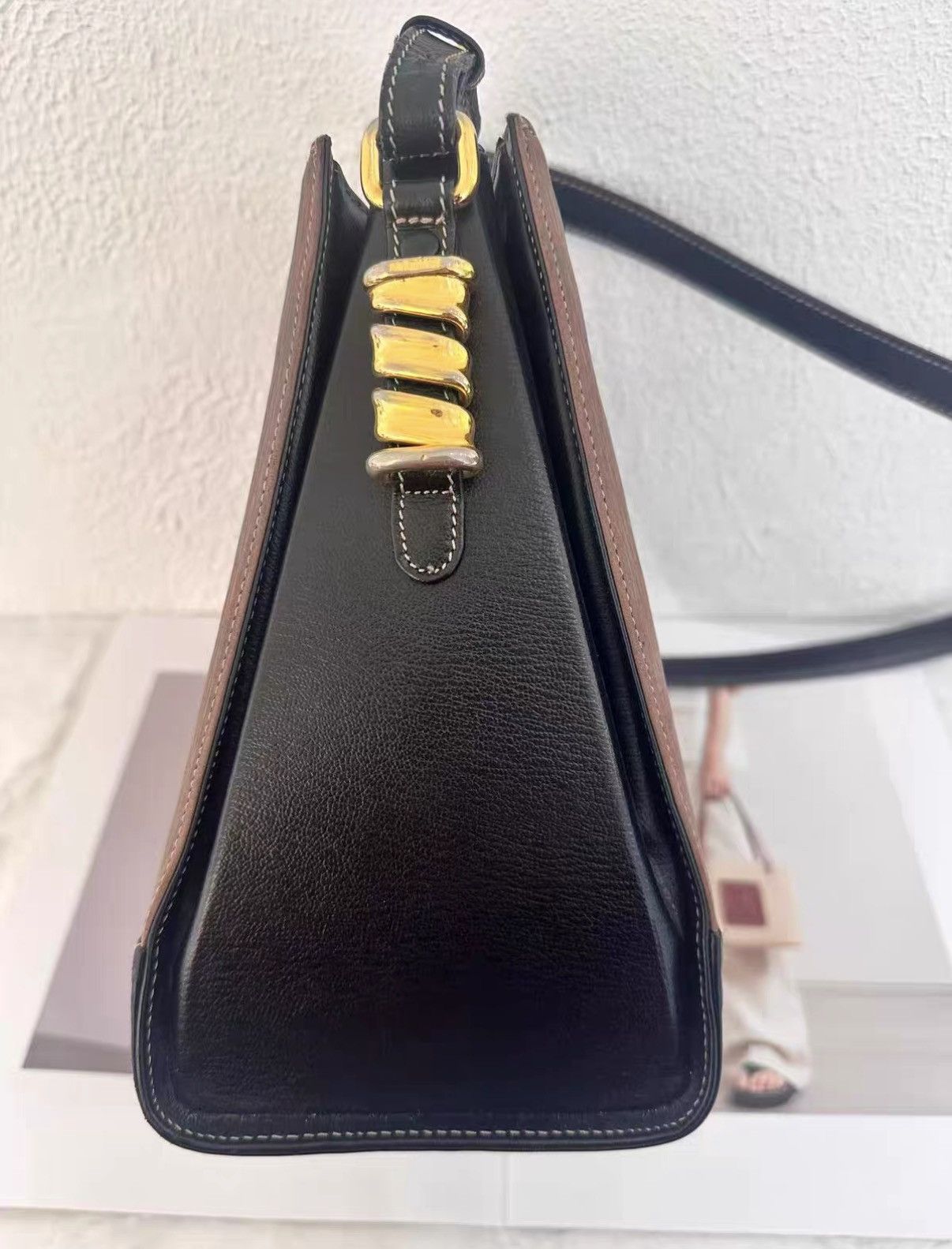 Loewe Loewe black and brown crossbody bag J38 Size ONE SIZE - 3 Thumbnail
