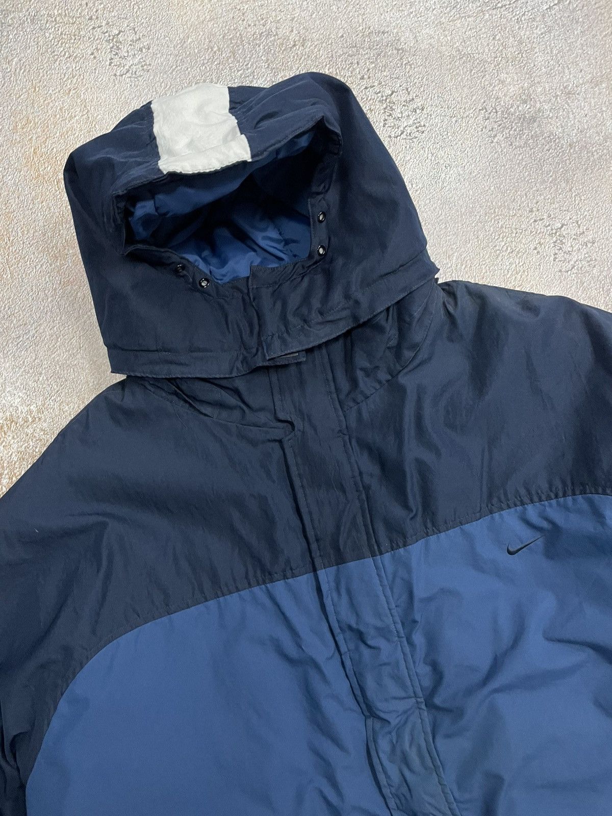 Nike Vintage Nike Small Swoosh Fleece Insulated Heavy Jacket Size US XXL / EU 58 / 5 - 3 Thumbnail