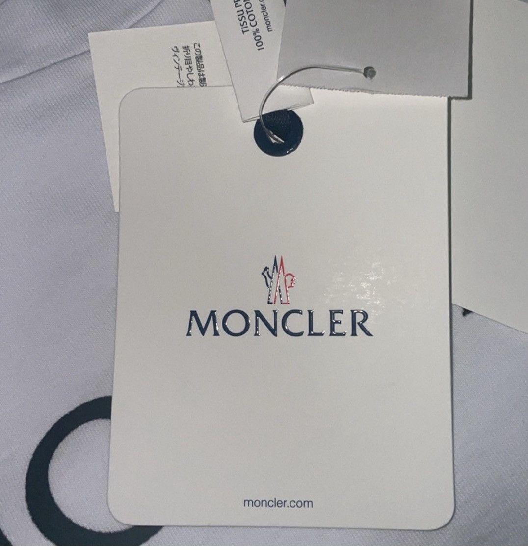 Moncler Moncler Logo Cotton Graphic T-Shirt Size US M / EU 48-50 / 2 - 7 Thumbnail