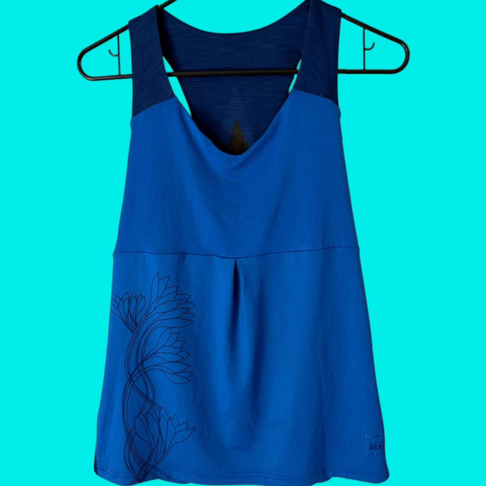 Vintage REI Racerback Athletic Tank Top Blue Women's Small Tank Sleeveless Pullover Activewear Outdoors Hiking Size S / US 4 / IT 40 - 1 Thumbnail