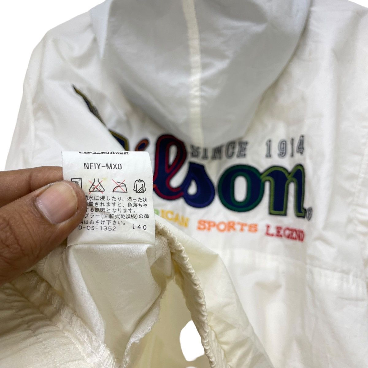 Wilson Wilson Colourful Spellout Logo Hooded Jacket Size US M / EU 48-50 / 2 - 7 Thumbnail