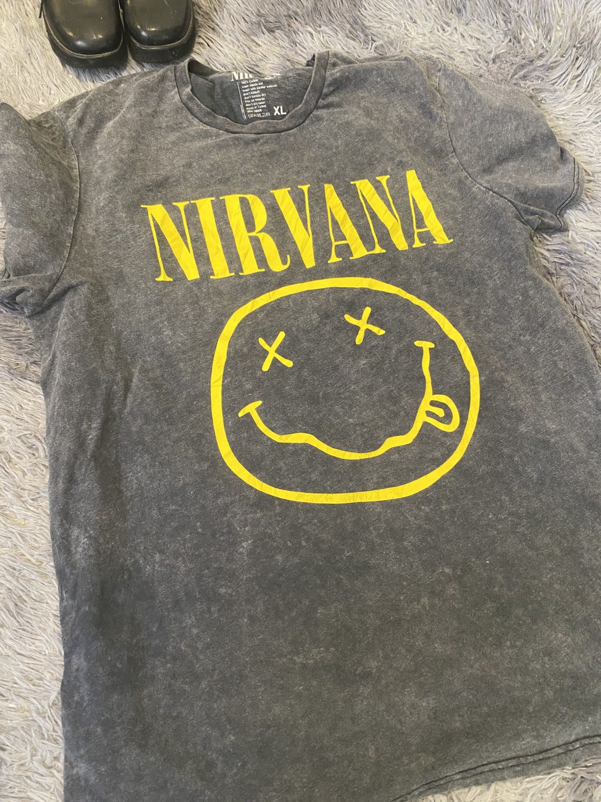 Nirvana × Vintage Nirvana smile 2017 Size US XL / EU 56 / 4 - 2 Thumbnail