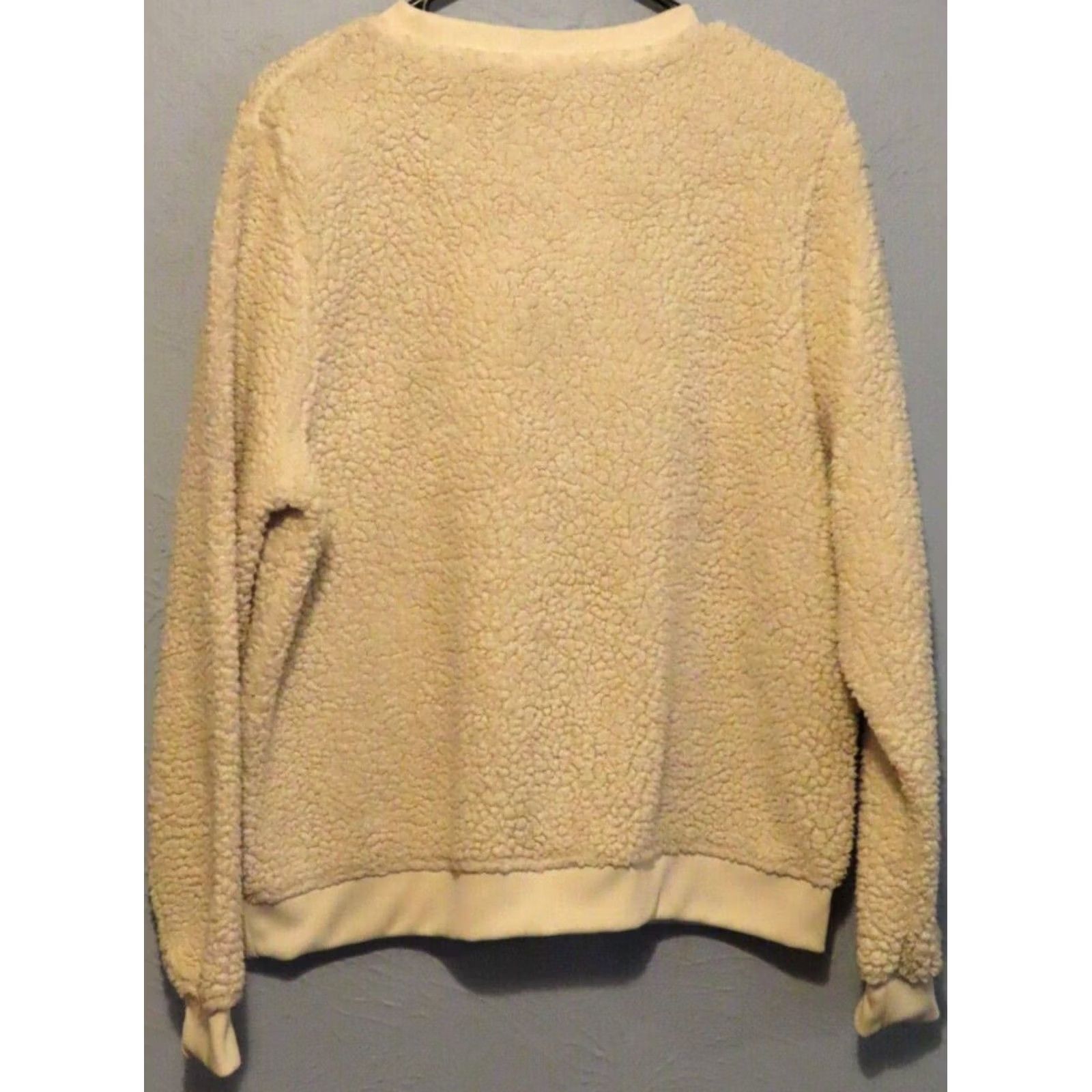 NHL NHL Sweatshirt Women XL White Fleece Sherpa Crew Embroidered Hockey Sweatshirt Activewear 16/18 Size XL / US 12-14 / IT 48-50 - 4 Thumbnail