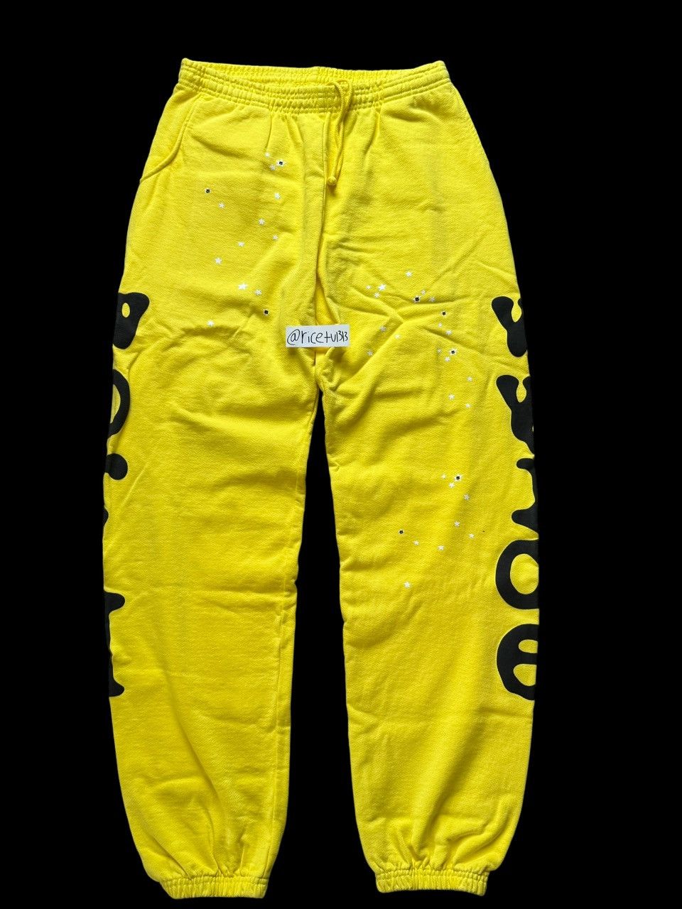 Sp5der × Young Thug 💛 YELLOW BELUGA SP5DER WORLDWIDE PANTS💛 Size US 32 / EU 48 - 1 Thumbnail