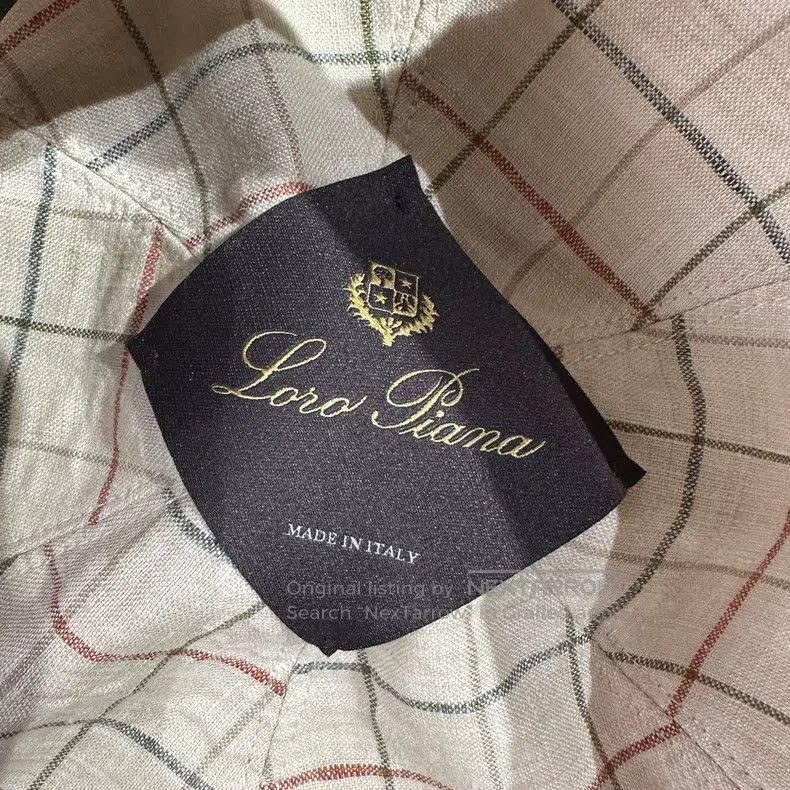 Loro Piana Loro Piana size 60 Emblem embroidered linen baseball cap Size ONE SIZE - 5 Thumbnail