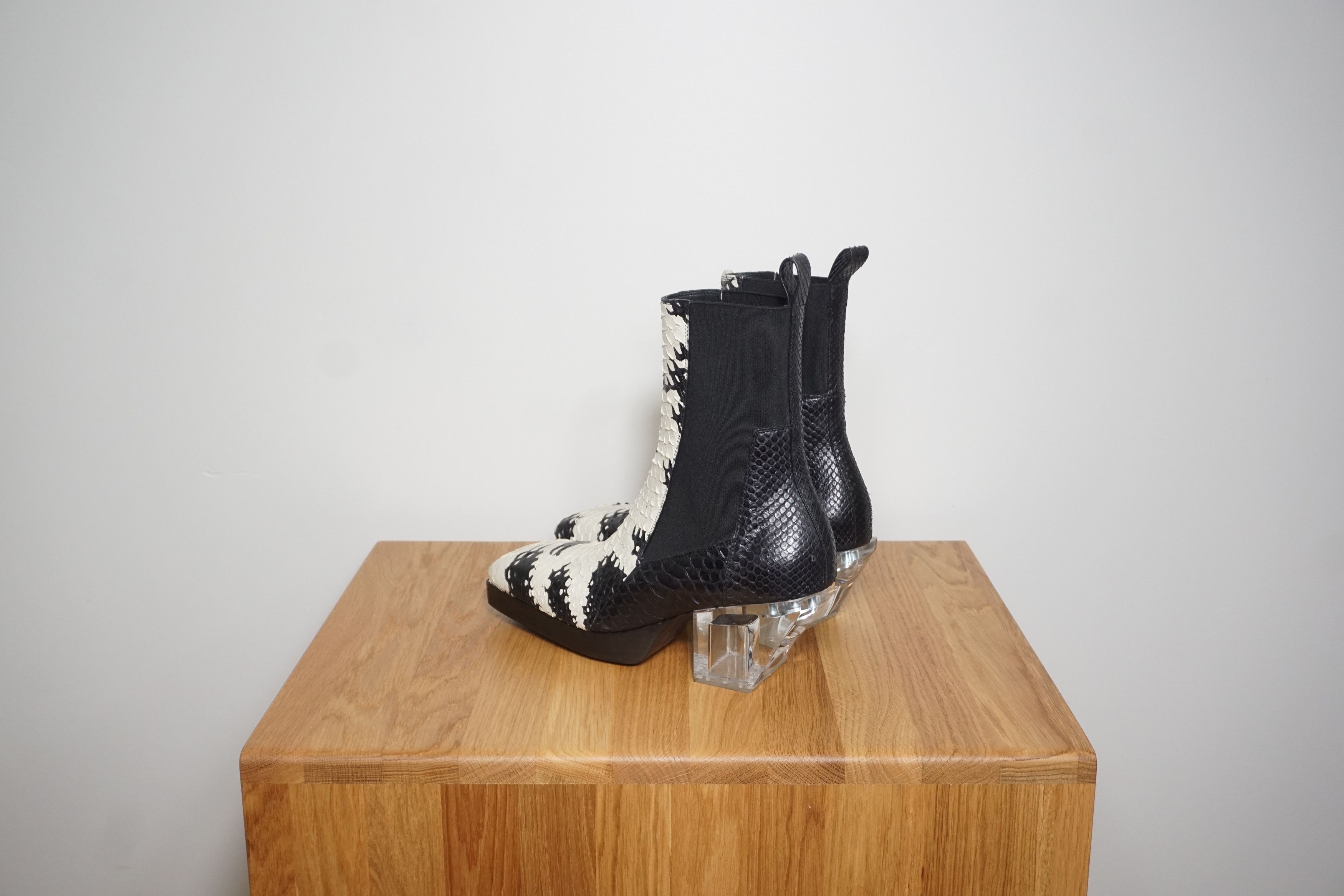 Rick Owens Python SS22 Fogachine Heeled Sliver Size US 8 / IT 38 - 3 Thumbnail