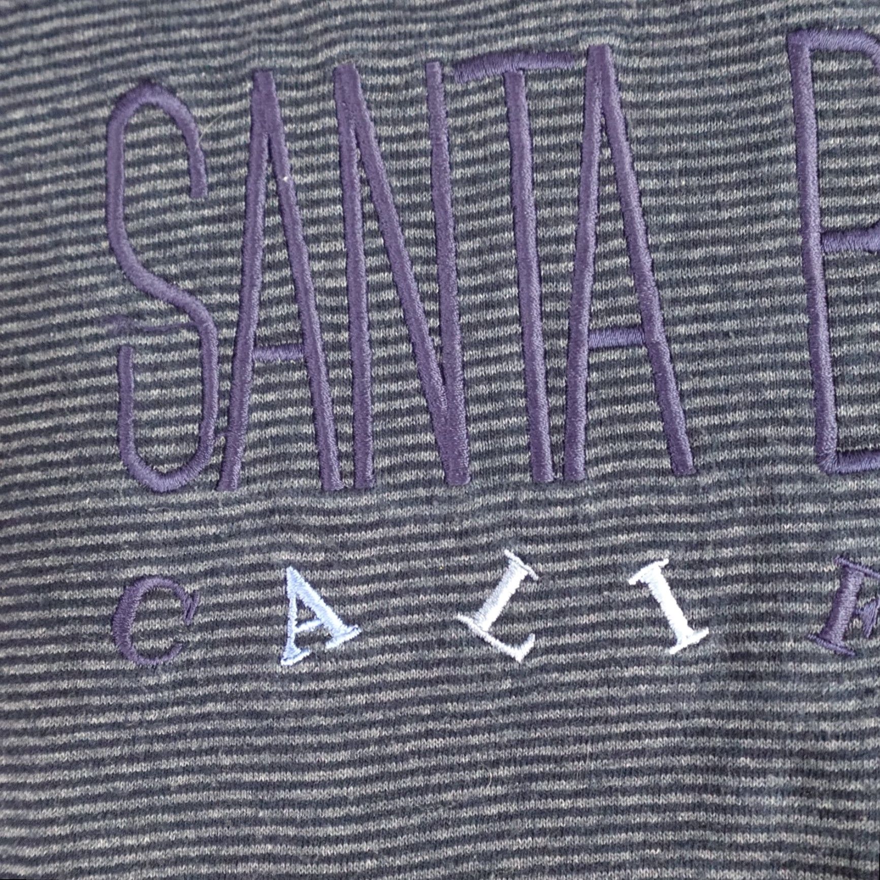 Vintage VINTAGE Santa Barbara California Shirt M Blue Striped Embroidered T-Shirt Men Size US M / EU 48-50 / 2 - 3 Thumbnail