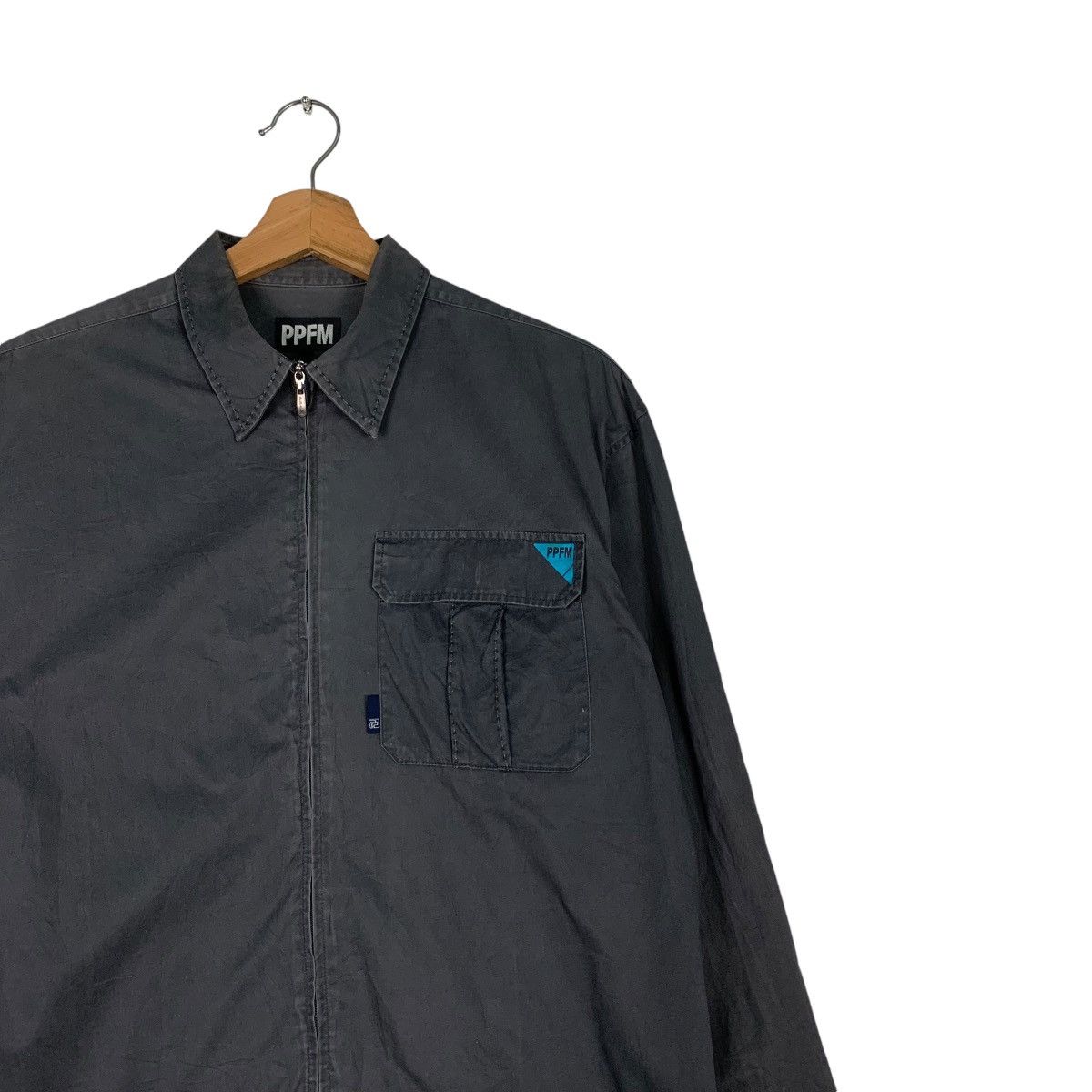 PPFM PPFM Single Pocket Gray Casual Jacket #1238-C56 Size US M / EU 48-50 / 2 - 5 Thumbnail