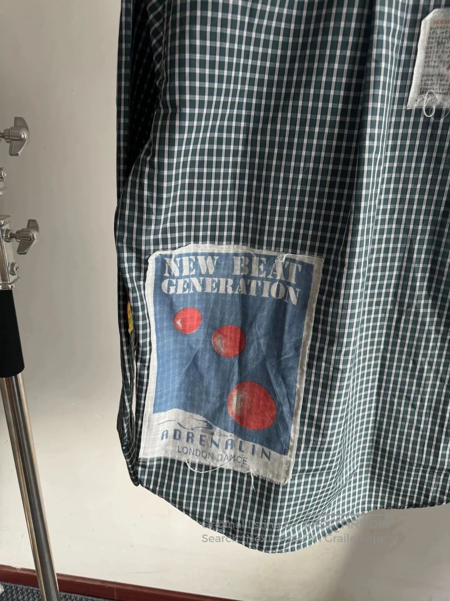 Martine Rose Martine Rose Green Plaid Patch Shirt. Size US L / EU 52-54 / 3 - 6 Thumbnail
