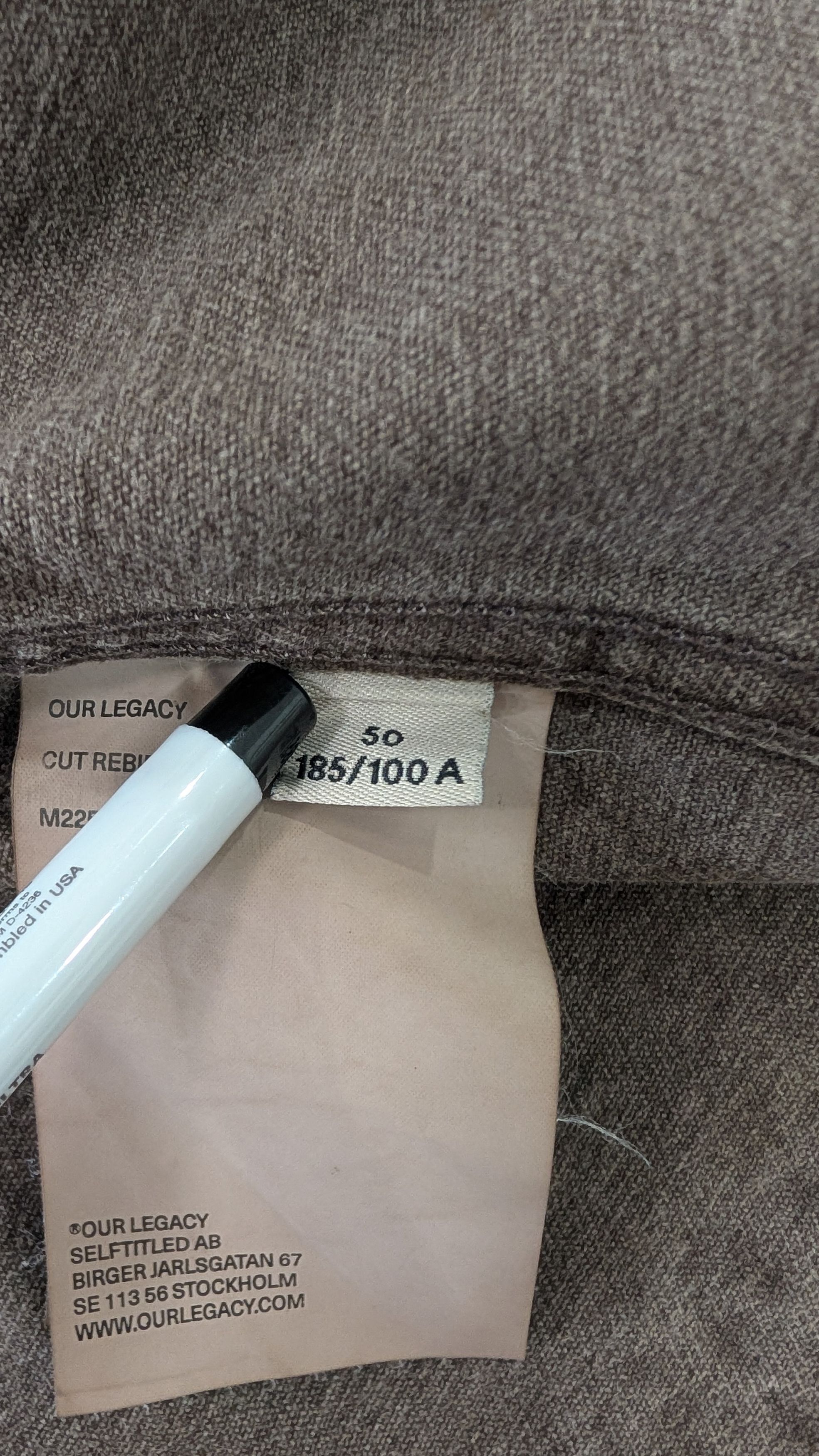 Our Legacy Our Legacy Cut Rebirth Jacket – Choco Overdyed – Size 50 Size US M / EU 48-50 / 2 - 11 Thumbnail
