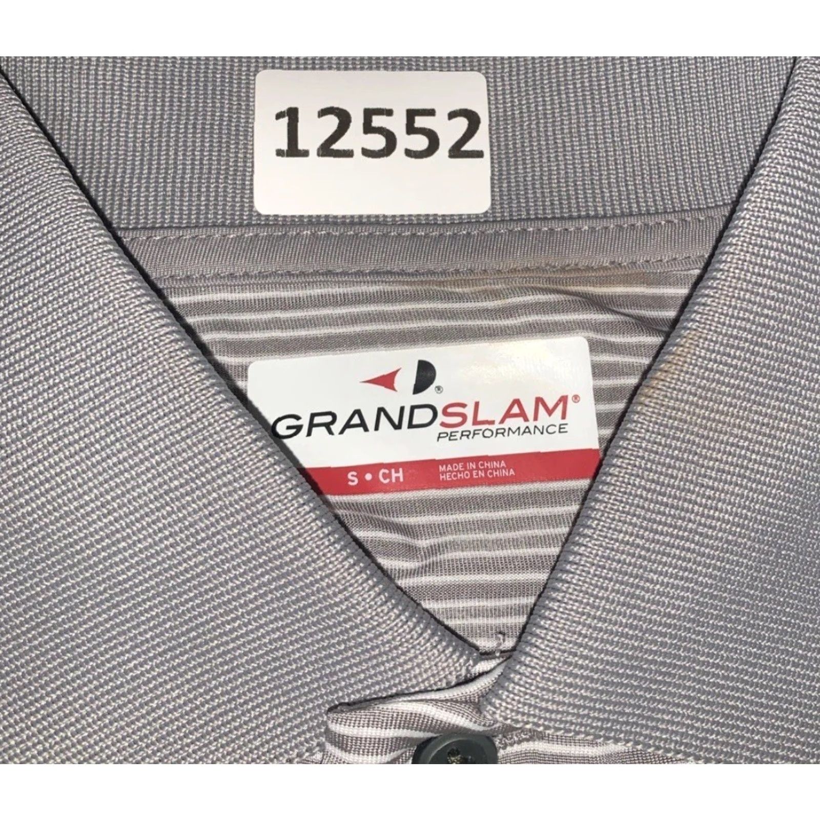 Vintage VINTAGE Grand Slam Performance Polo Gray Striped Mens Golf Polo Shirt Small NWD-12552 Size US S / EU 44-46 / 1 - 3 Thumbnail