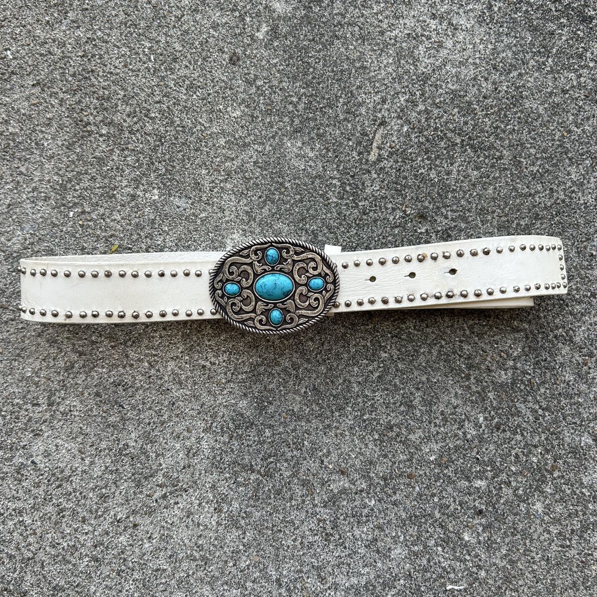 Vintage Vintage studded leatherbelt Feellike Navajo(Kapital Style) Size ONE SIZE - 4 Thumbnail