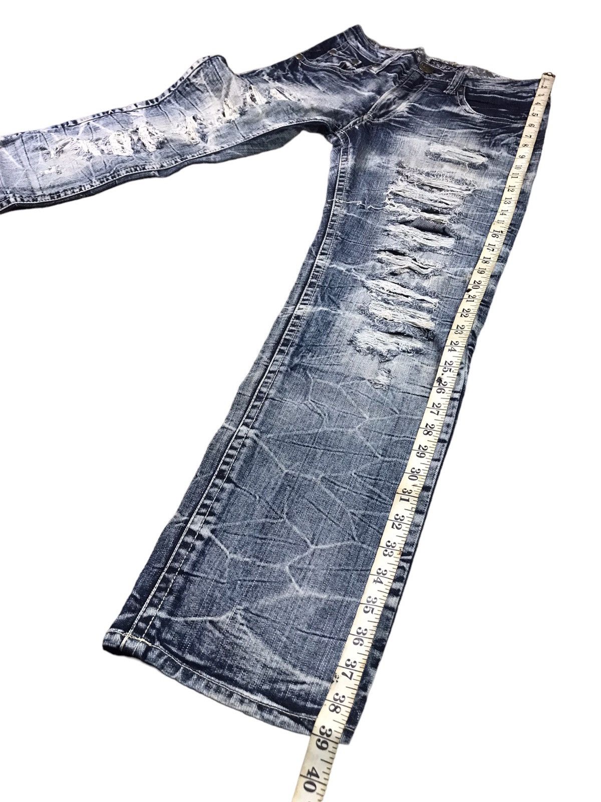 Japanese Brand Vintage Distressed SPEED TRASH JEANS Size US 32 / EU 48 - 18 Thumbnail