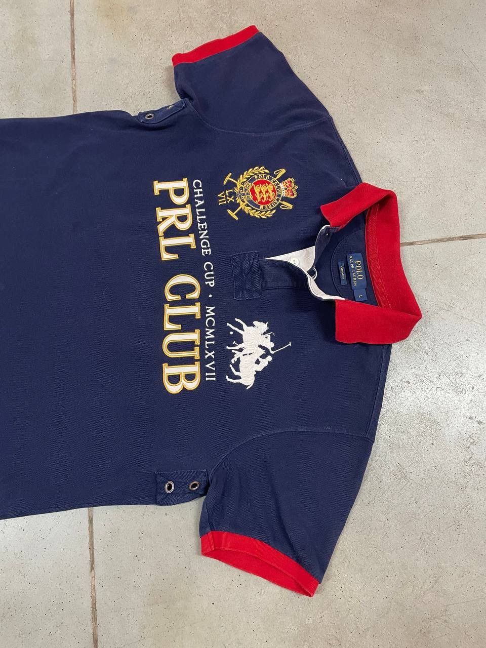 Polo Ralph Lauren Chief Keef Style Vintage Polo Ralph Lauren Polo Tee Shirt Size US L / EU 52-54 / 3 - 3 Thumbnail