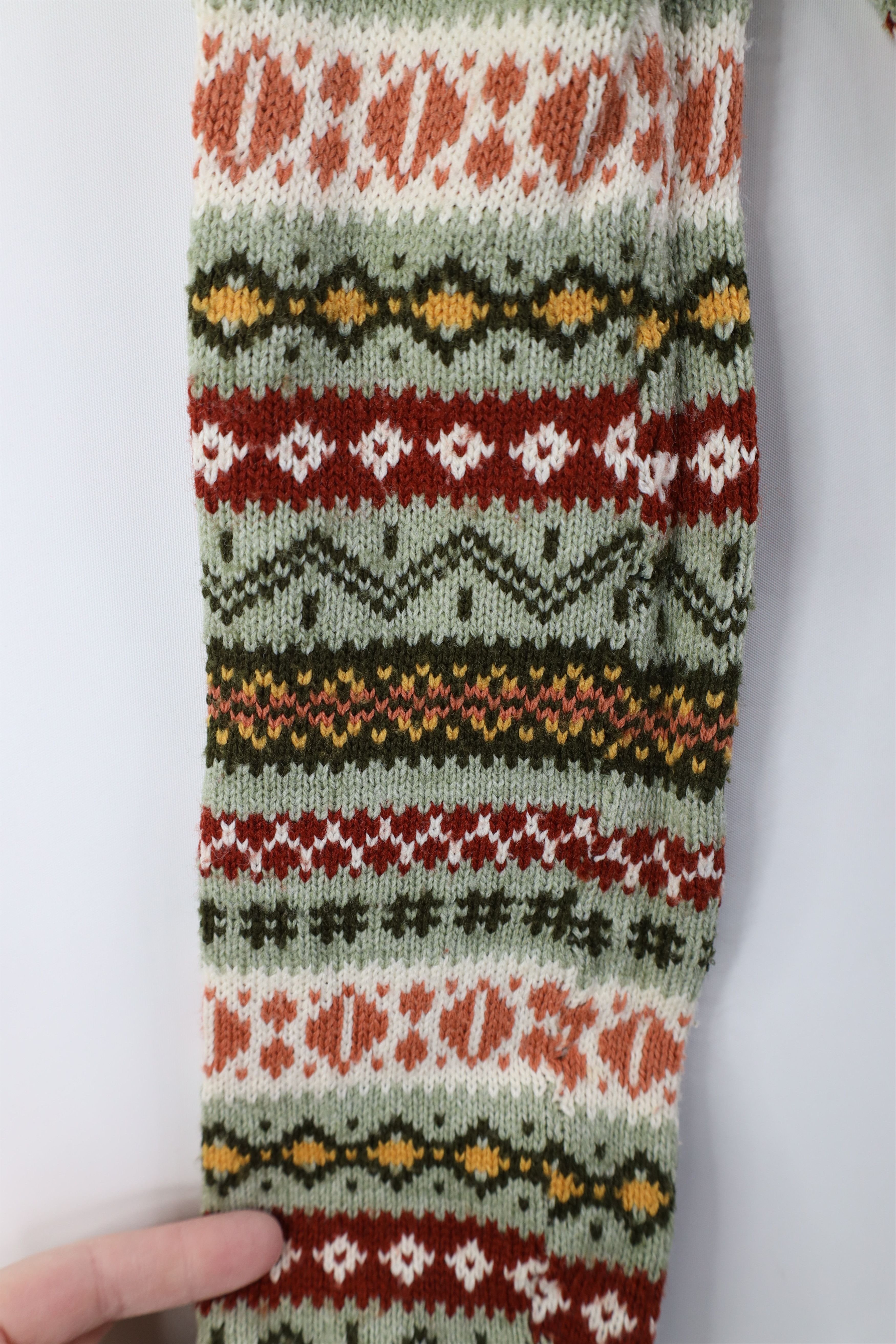 Vintage Vintage 70s Streetwear Rainbow Fair Isle Crewneck Sweater Size XS / US 0-2 / IT 36-38 - 4 Thumbnail