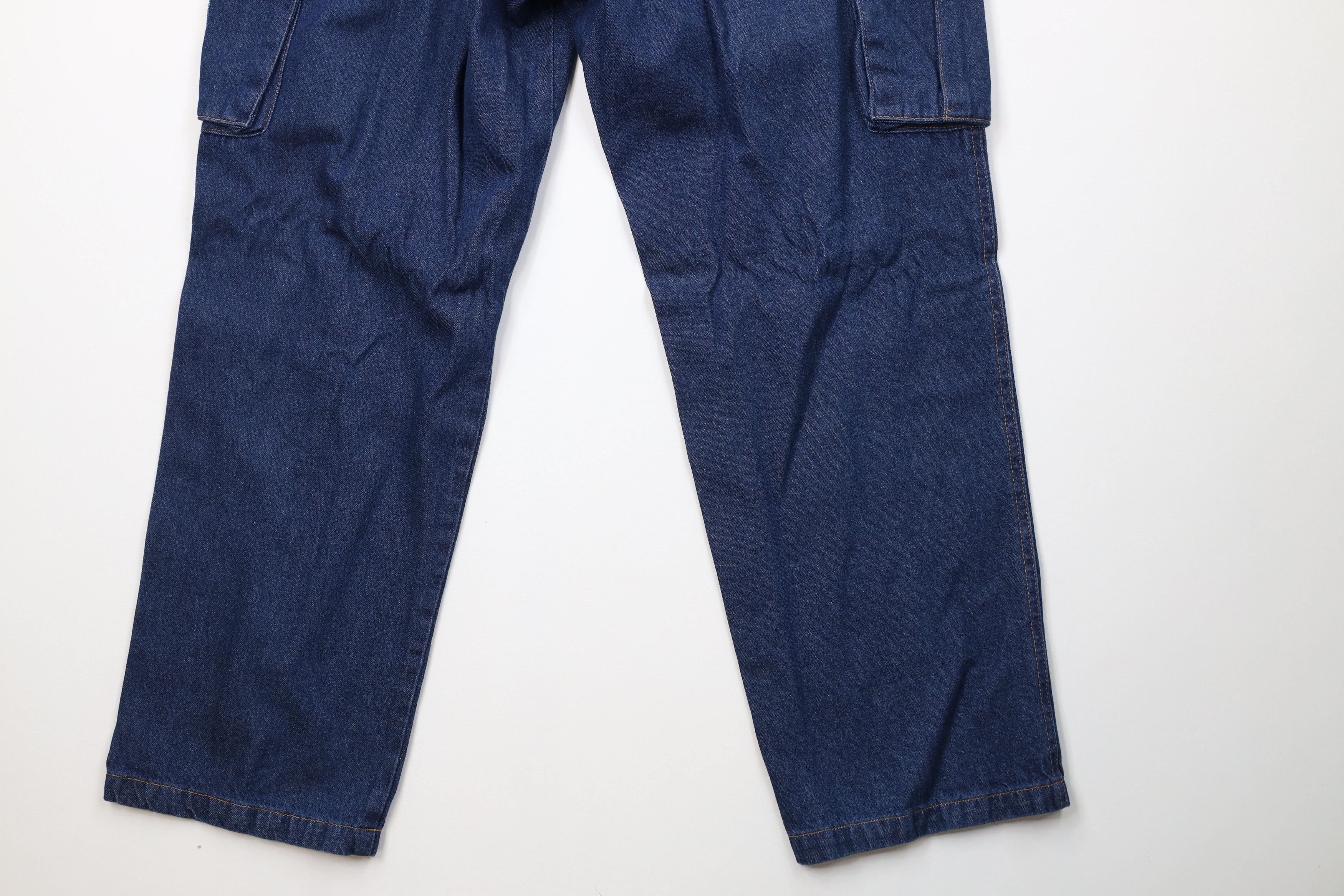 Vintage Vintage 90s Y2K Streetwear Baggy Wide Leg Cargo Denim Jeans Size US 38 / EU 54 - 13 Thumbnail