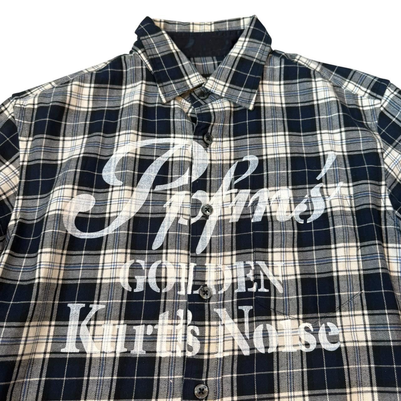 PPFM PPFM Checkered Flannel Shirt y2k Navy/Gray Size US M / EU 48-50 / 2 - 2 Thumbnail