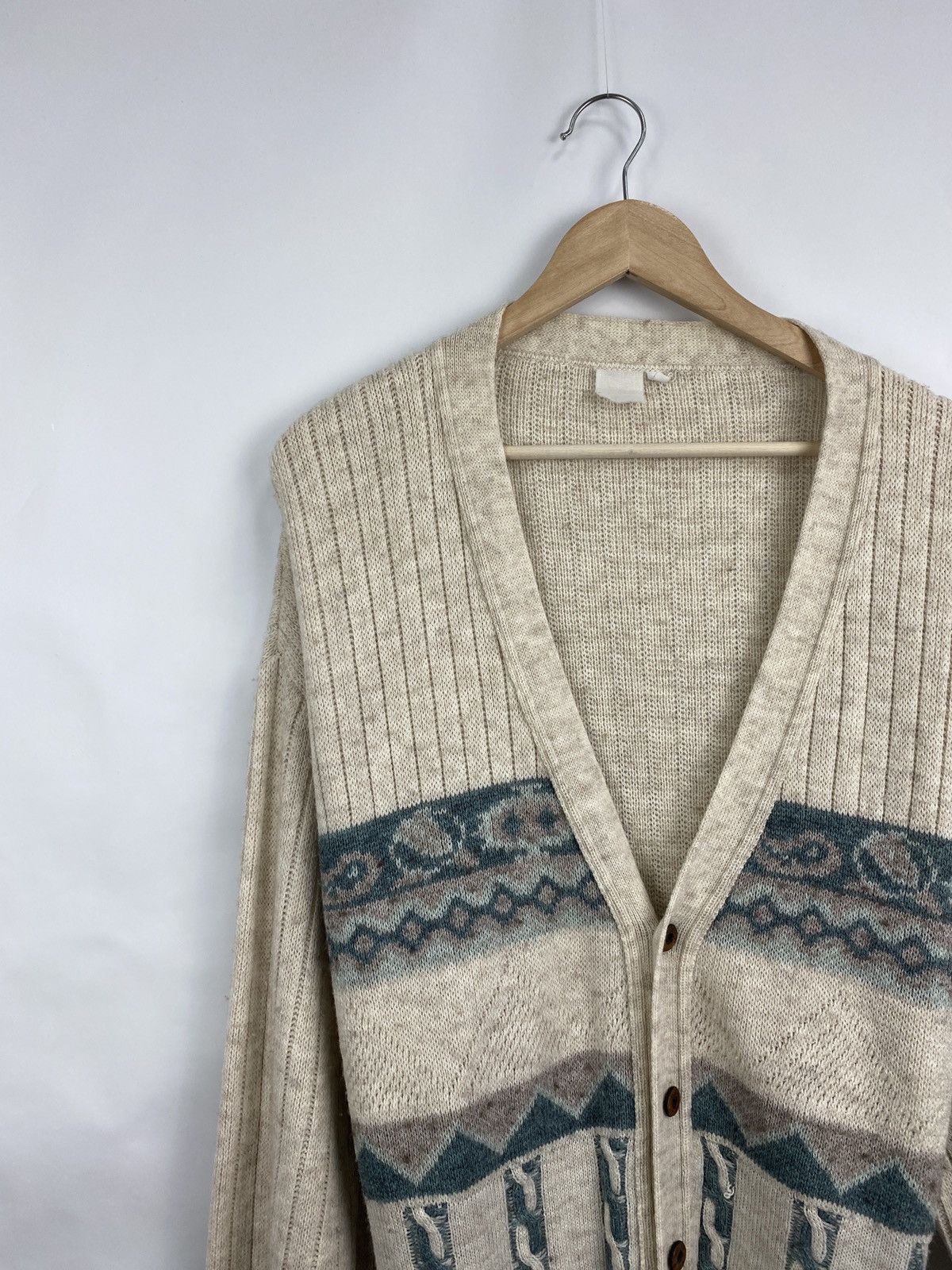 Designer Vintage 90s Cardigan Knit Sweater Japan kapital Style hype Size US XL / EU 56 / 4 - 2 Thumbnail